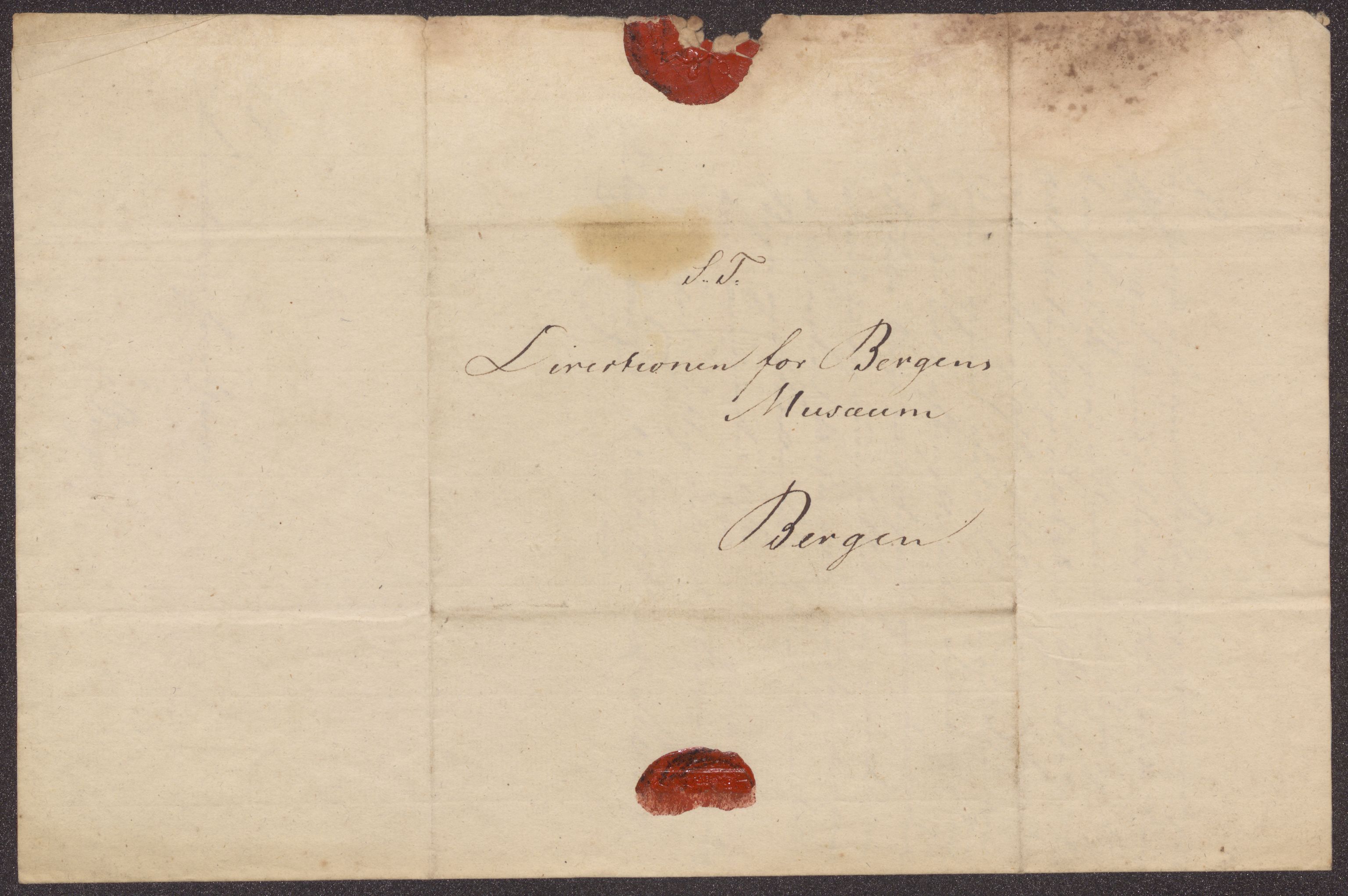 Bergens Museum, UMB/A007/D/Da/L0001/0003: Brevsamling 1822 - 1826 / Brevsamling 1826, 1826