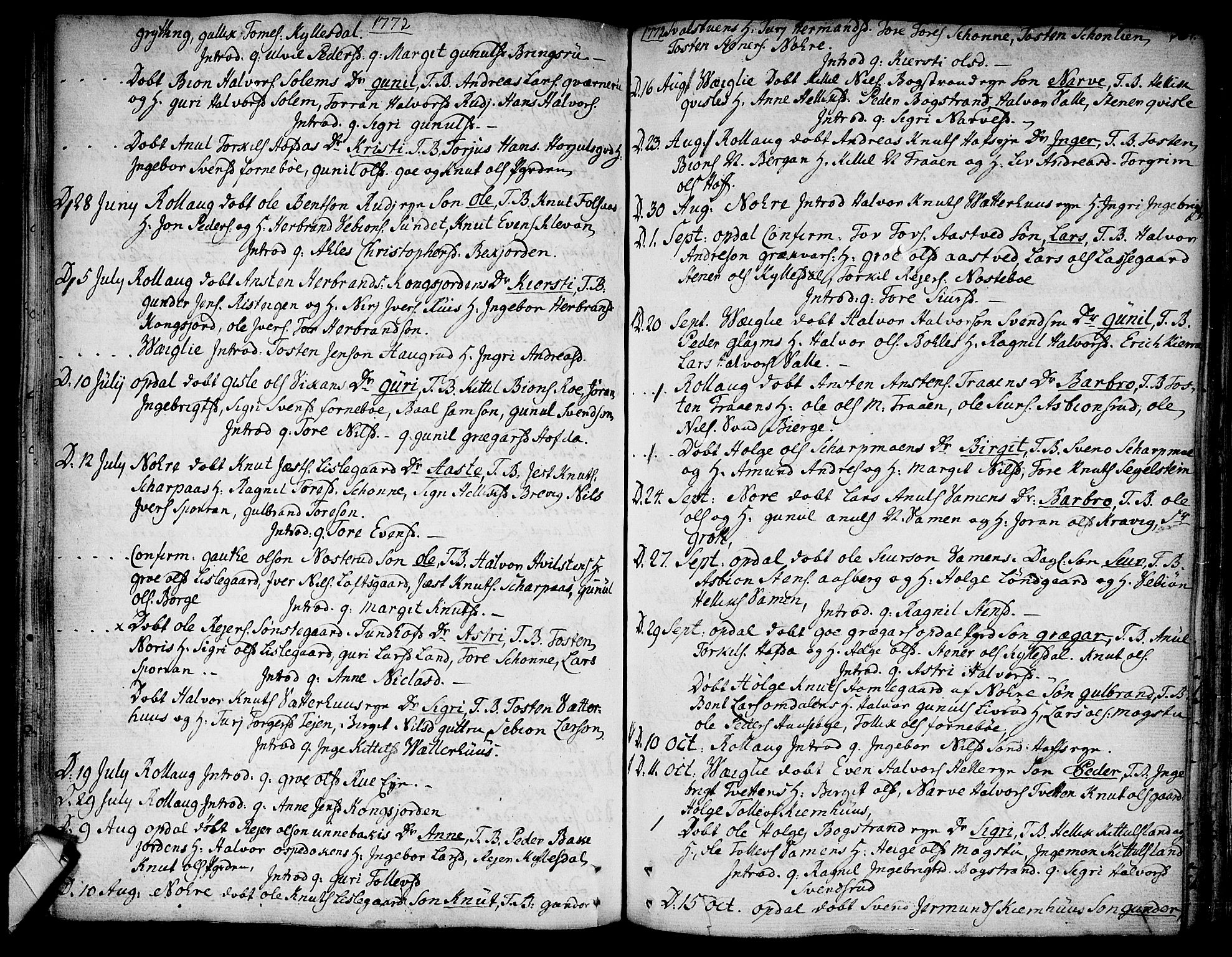 Rollag kirkebøker, SAKO/A-240/F/Fa/L0003: Parish register (official) no. I 3, 1743-1778, p. 137