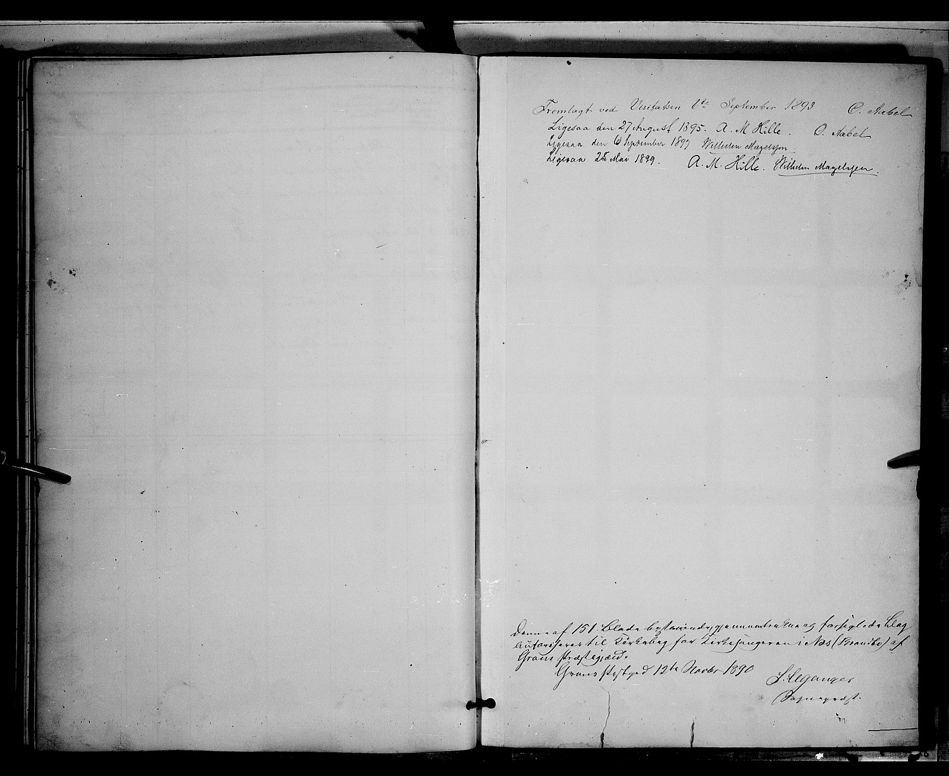 Gran prestekontor, SAH/PREST-112/H/Ha/Hab/L0004: Parish register (copy) no. 4, 1890-1899