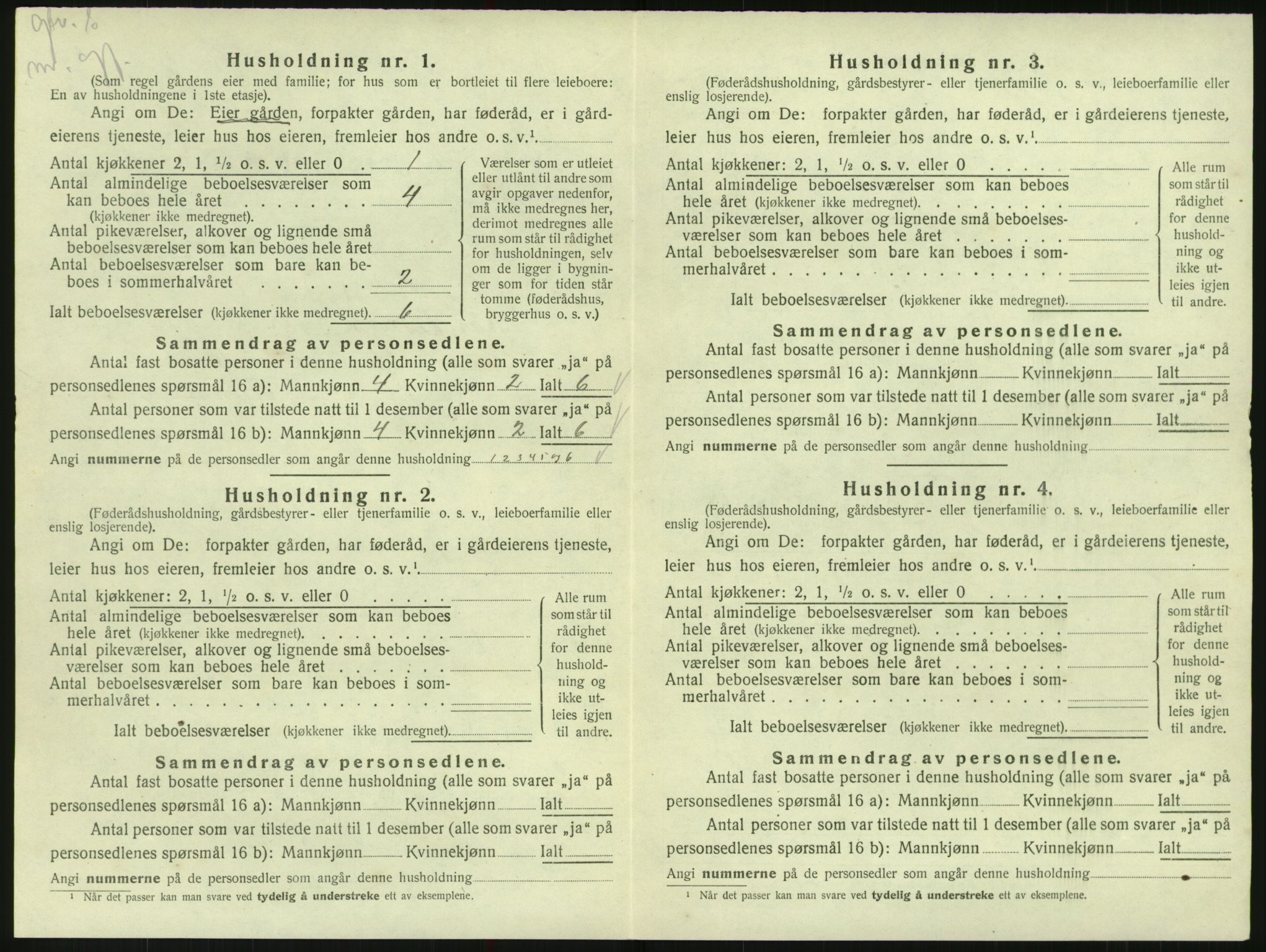 SAK, 1920 census for Randesund, 1920, p. 69