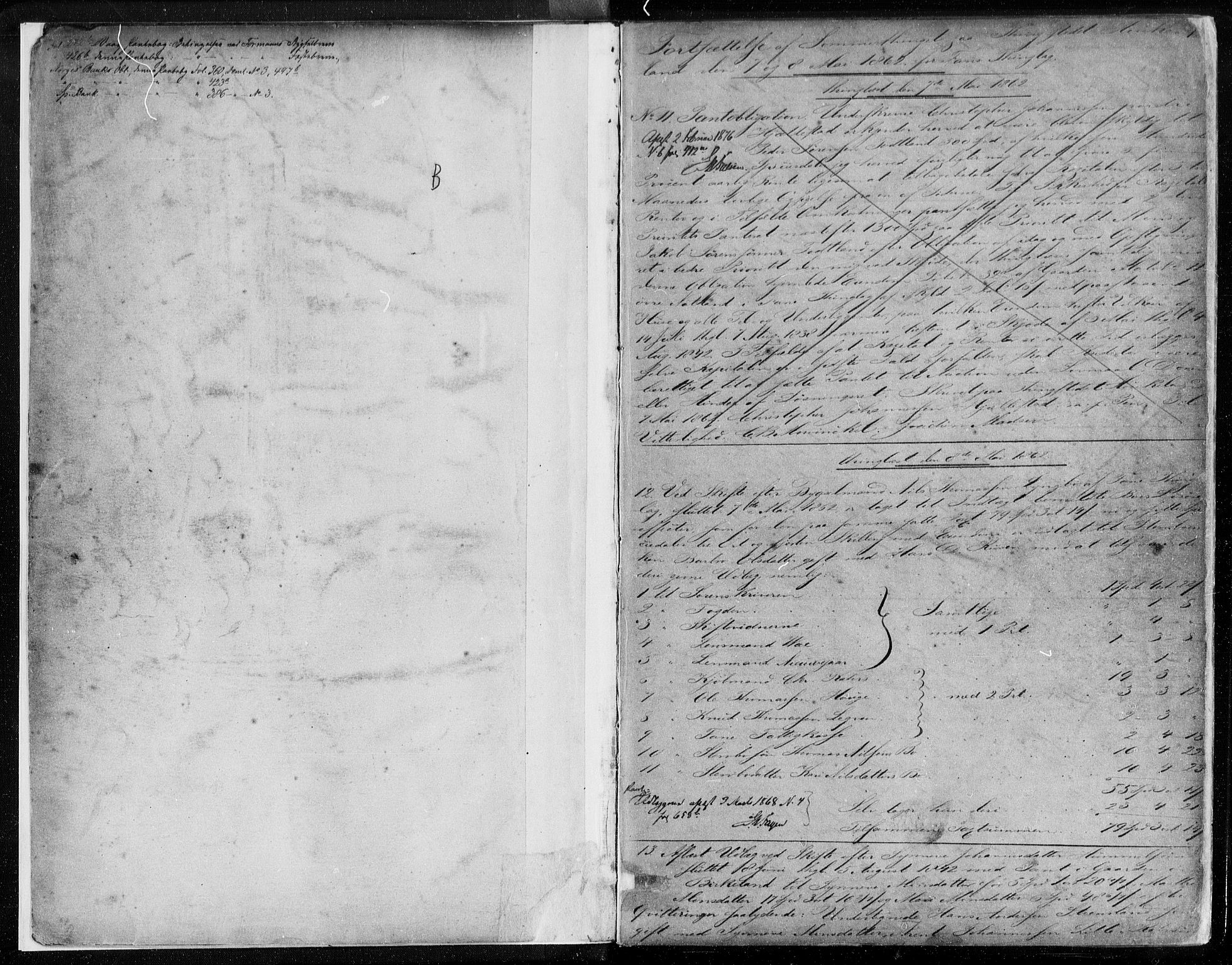Midhordland sorenskriveri, AV/SAB-A-3001/1/G/Gb/Gbb/L0004a: Mortgage book no. II.B.b.4a, 1862-1864, p. 1