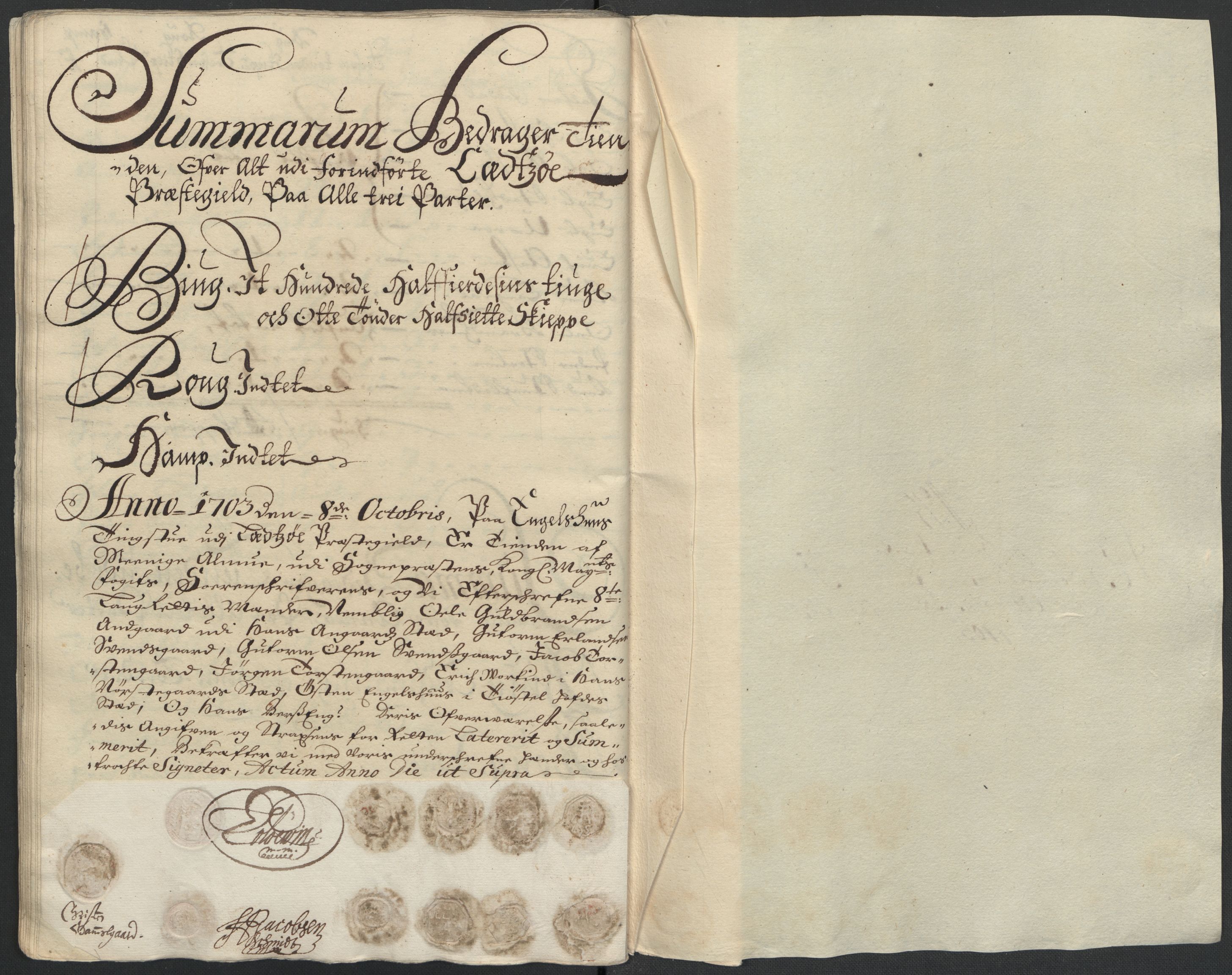 Rentekammeret inntil 1814, Reviderte regnskaper, Fogderegnskap, AV/RA-EA-4092/R17/L1176: Fogderegnskap Gudbrandsdal, 1703, p. 123