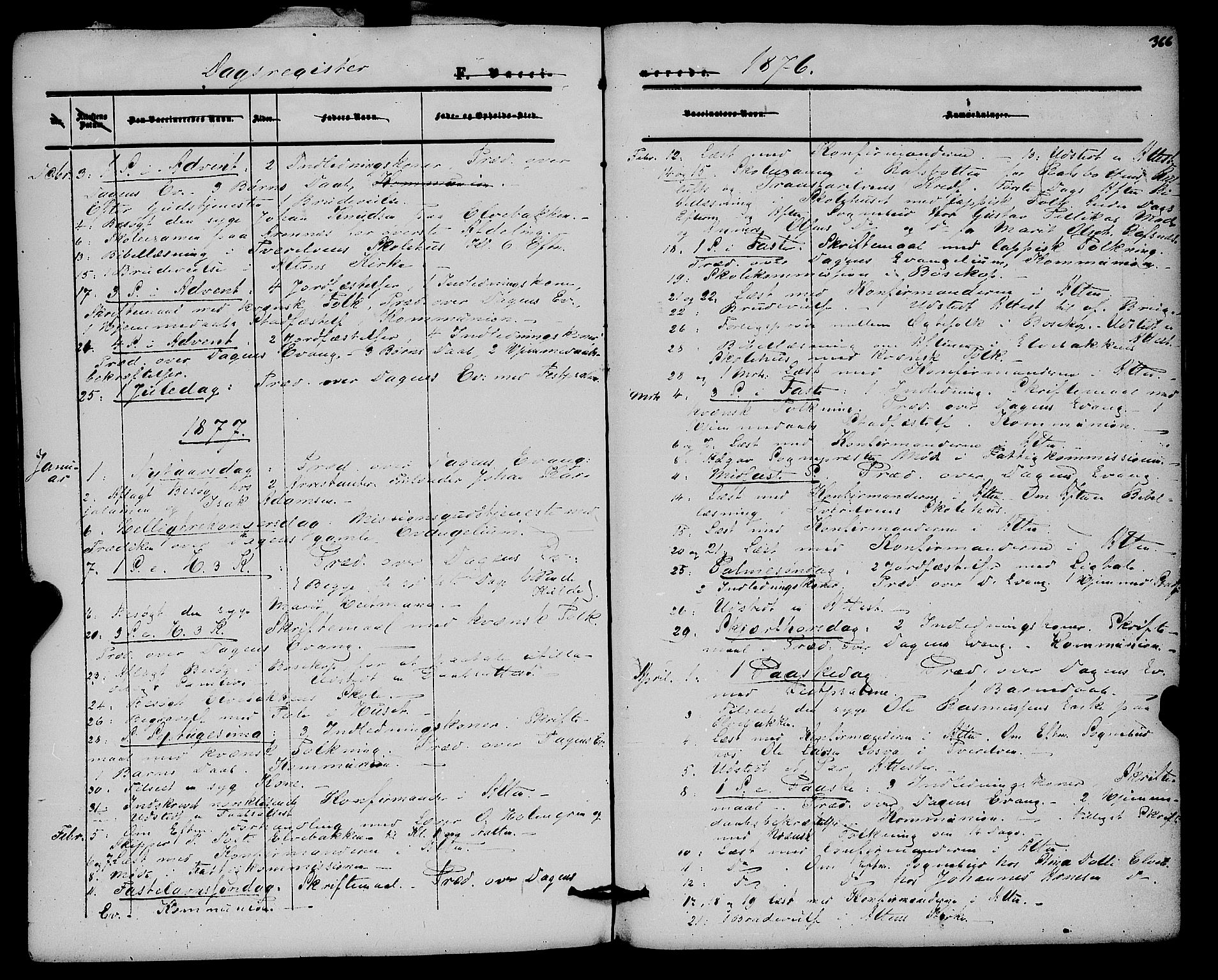 Alta sokneprestkontor, SATØ/S-1338/H/Ha/L0001.kirke: Parish register (official) no. 1, 1858-1878, p. 366