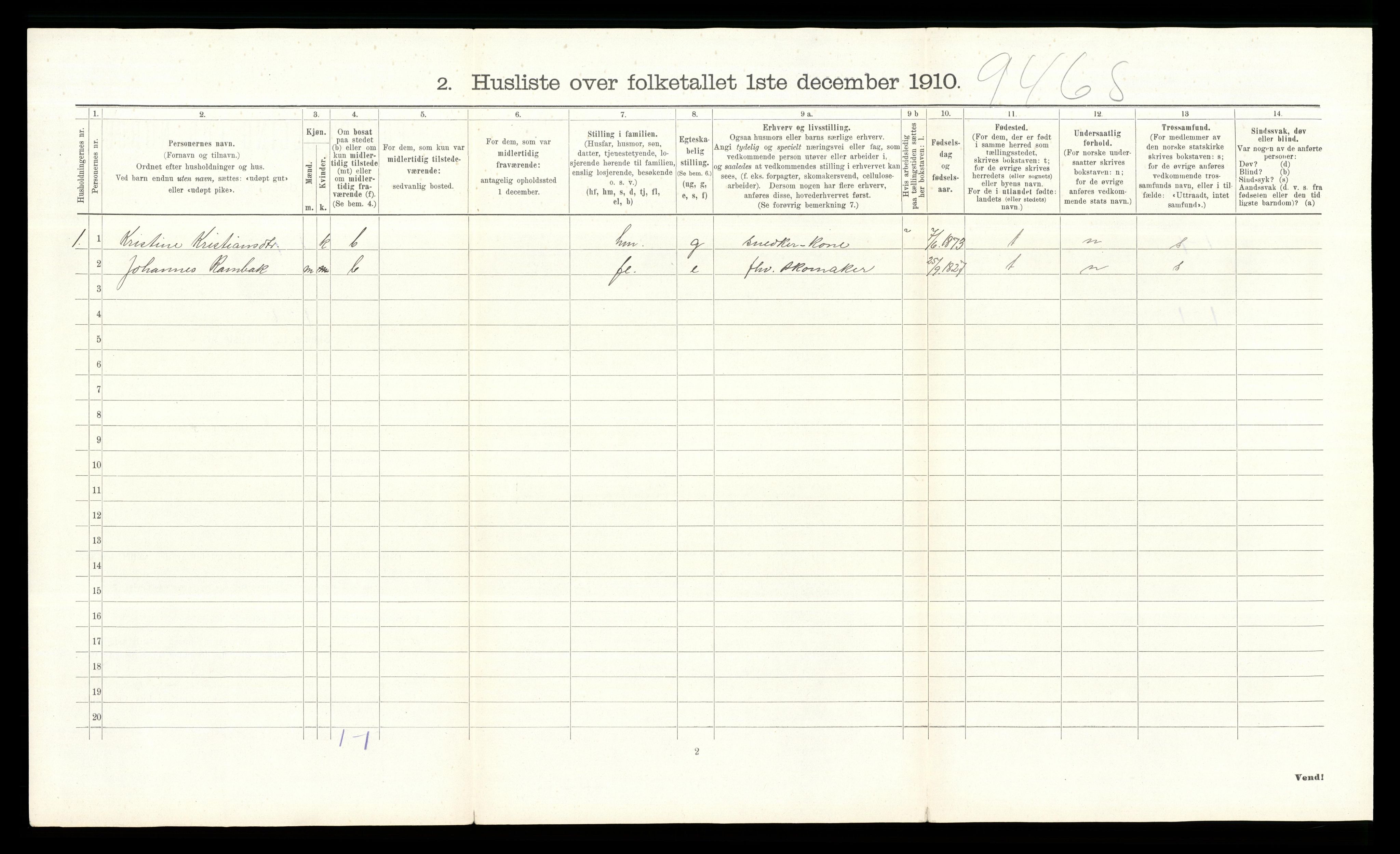 RA, 1910 census for Ringsaker, 1910, p. 3100