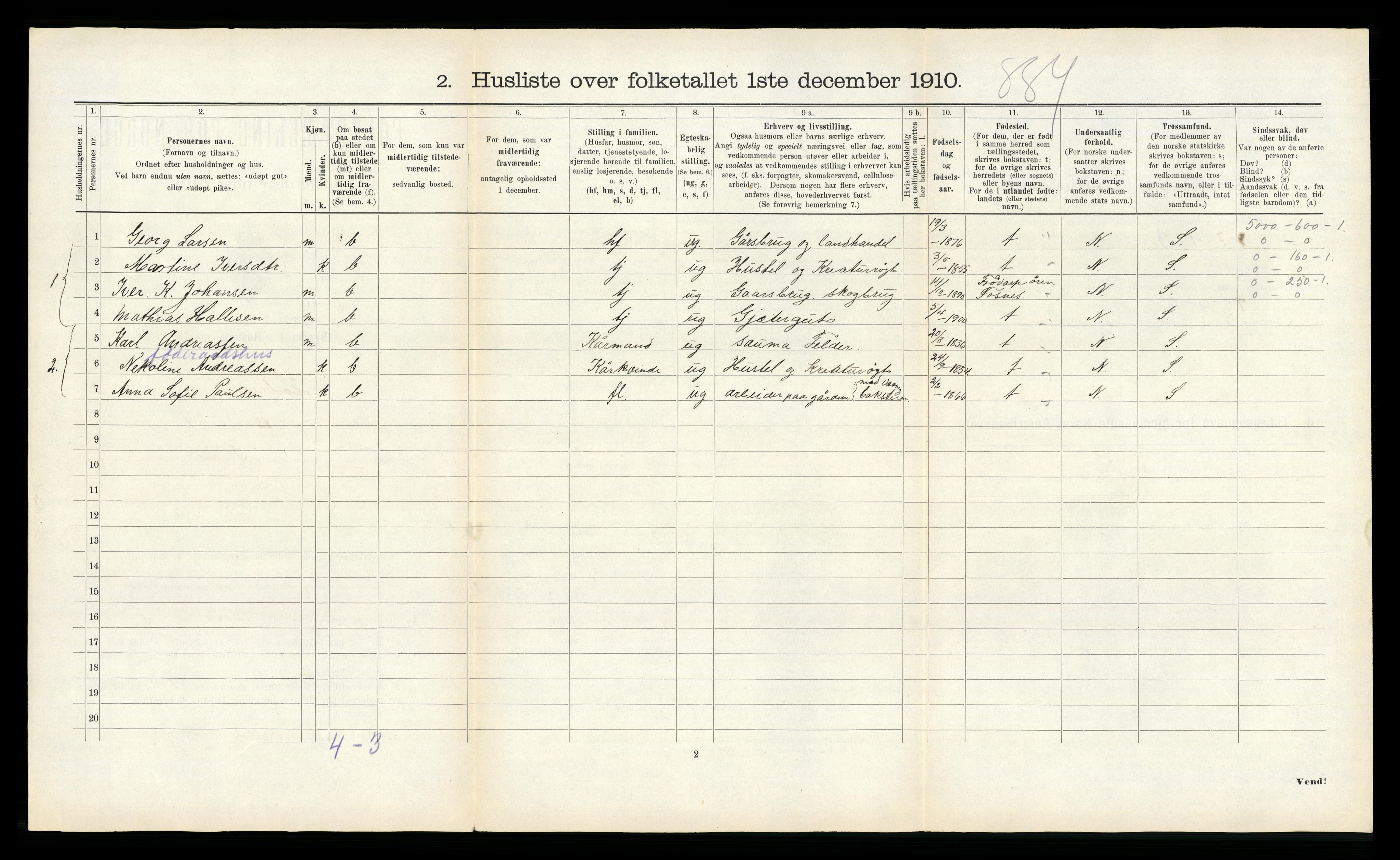 RA, 1910 census for Høylandet, 1910, p. 363