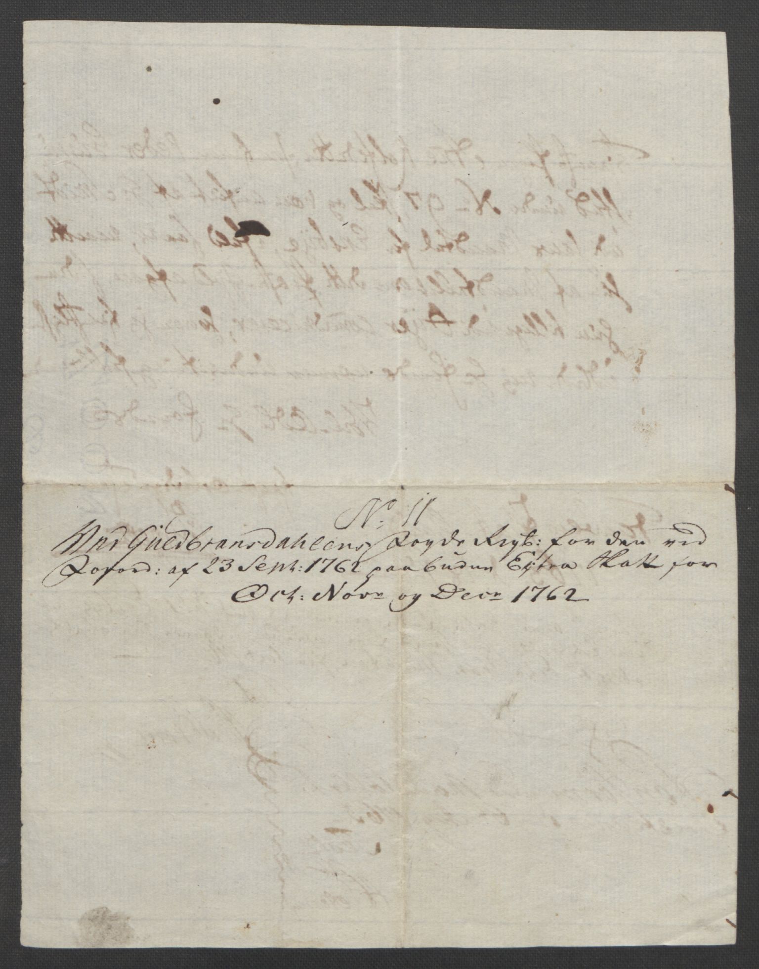 Rentekammeret inntil 1814, Reviderte regnskaper, Fogderegnskap, RA/EA-4092/R17/L1266: Ekstraskatten Gudbrandsdal, 1762-1766, p. 45
