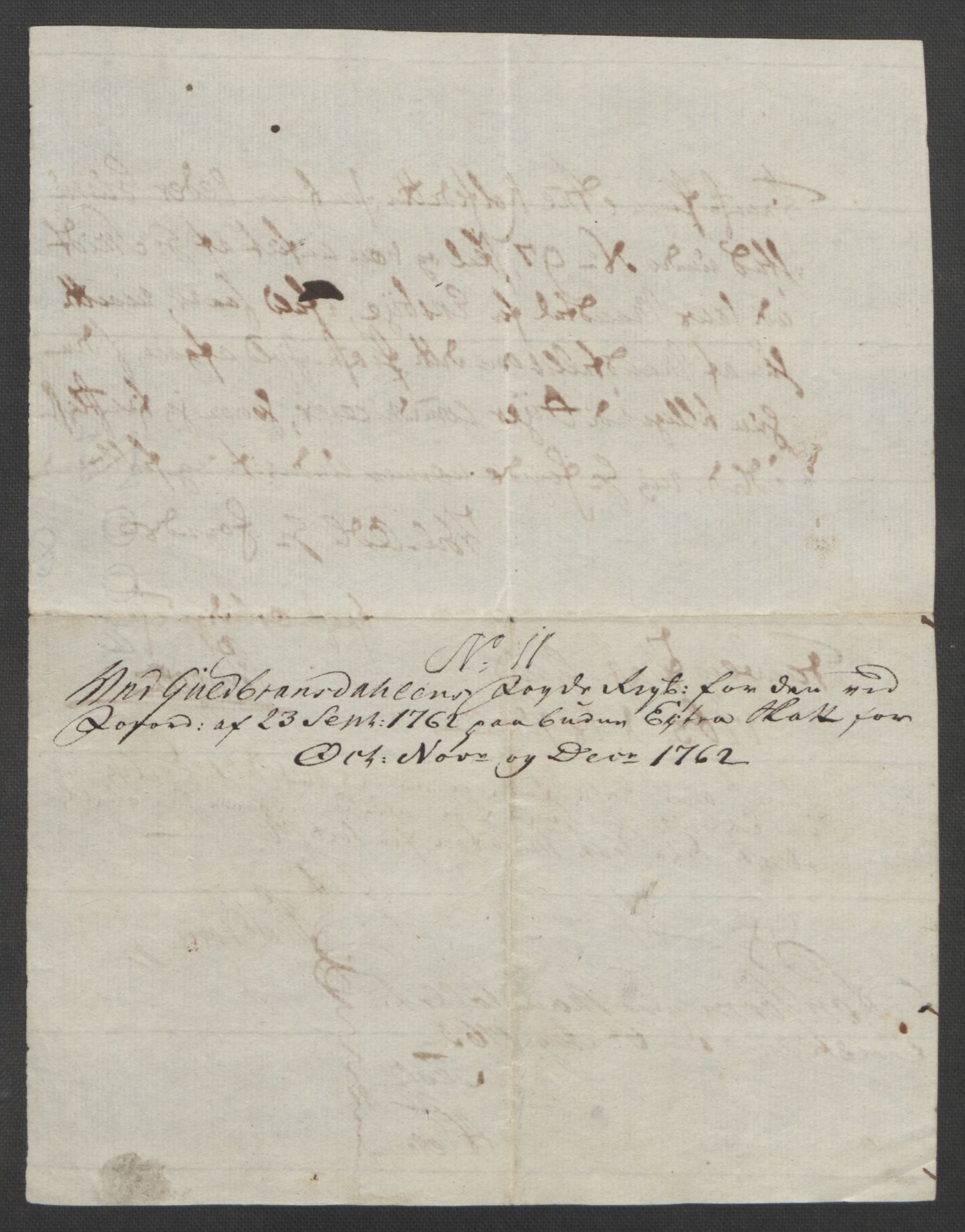 Rentekammeret inntil 1814, Reviderte regnskaper, Fogderegnskap, AV/RA-EA-4092/R17/L1266: Ekstraskatten Gudbrandsdal, 1762-1766, p. 45