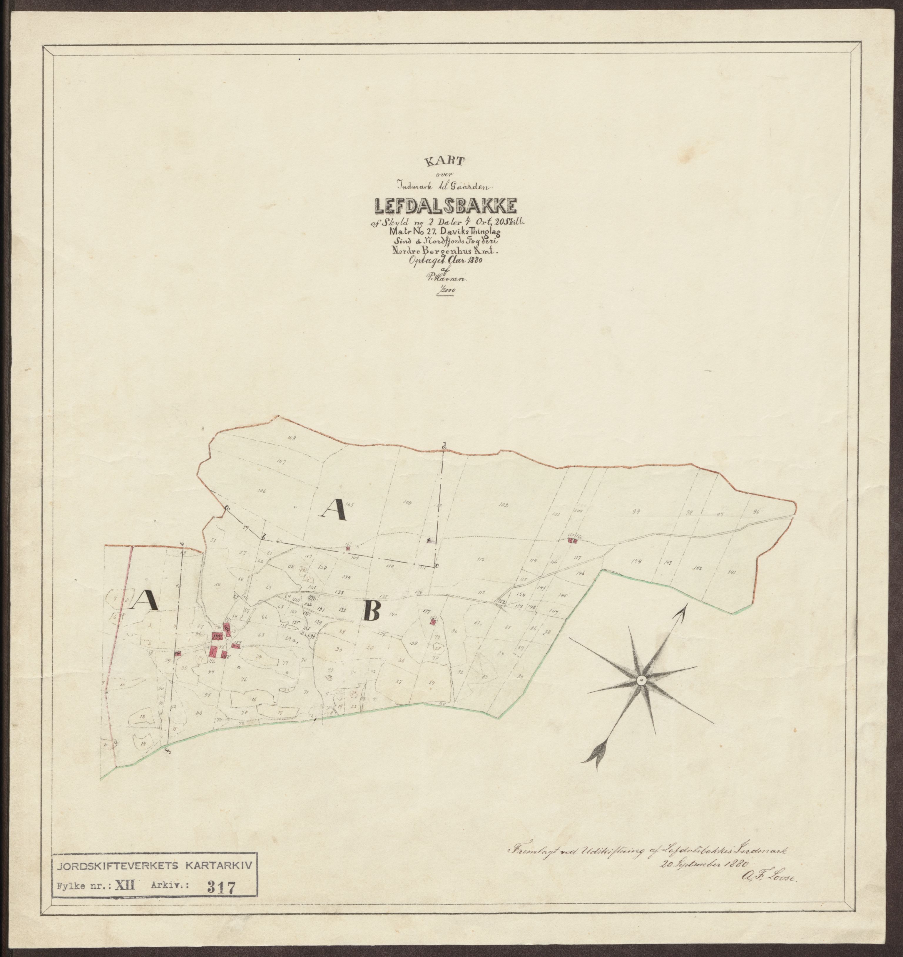 Jordskifteverkets kartarkiv, AV/RA-S-3929/T, 1859-1988, p. 422