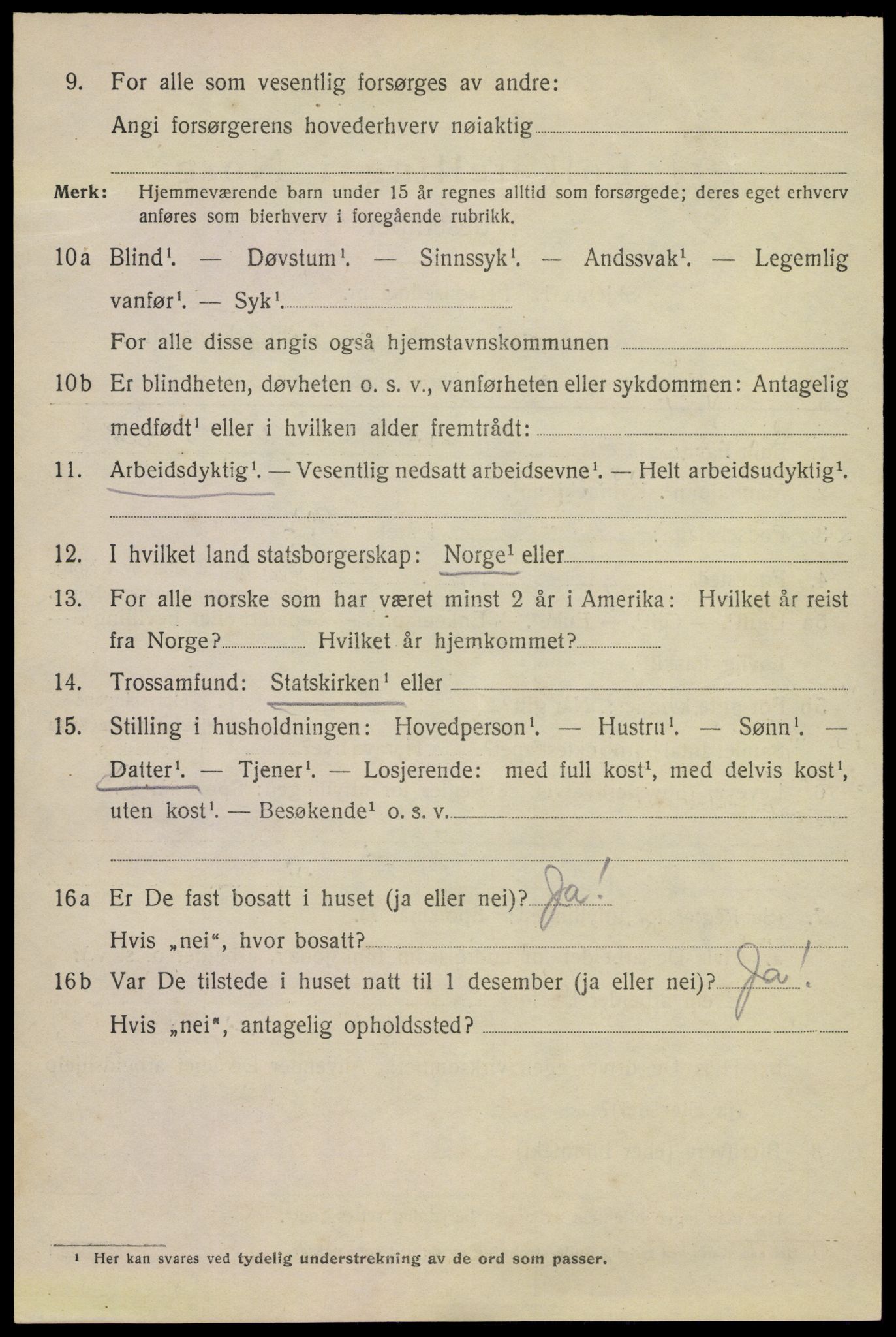 SAKO, 1920 census for Kragerø, 1920, p. 12020
