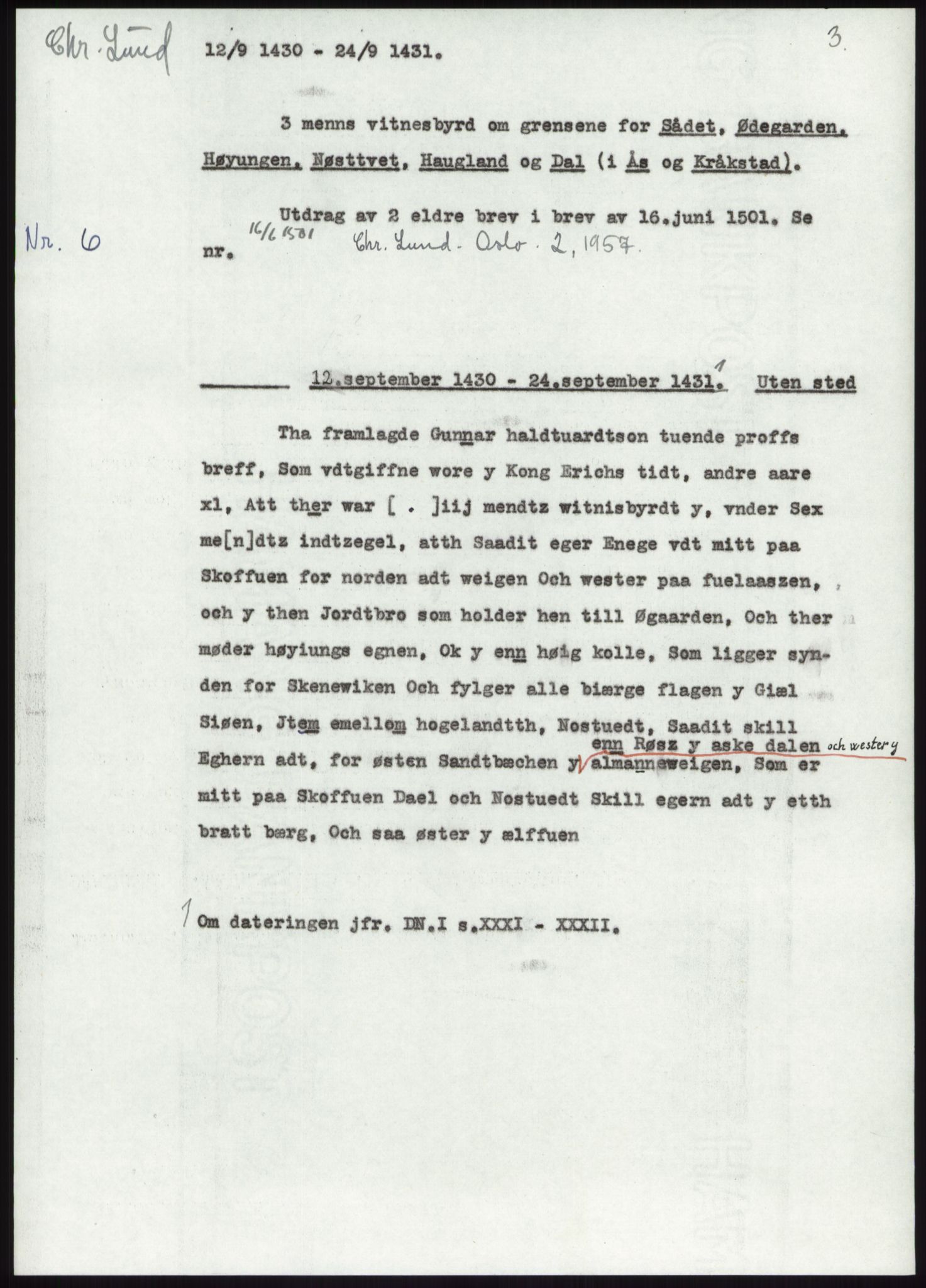 Samlinger til kildeutgivelse, Diplomavskriftsamlingen, AV/RA-EA-4053/H/Ha, p. 1091