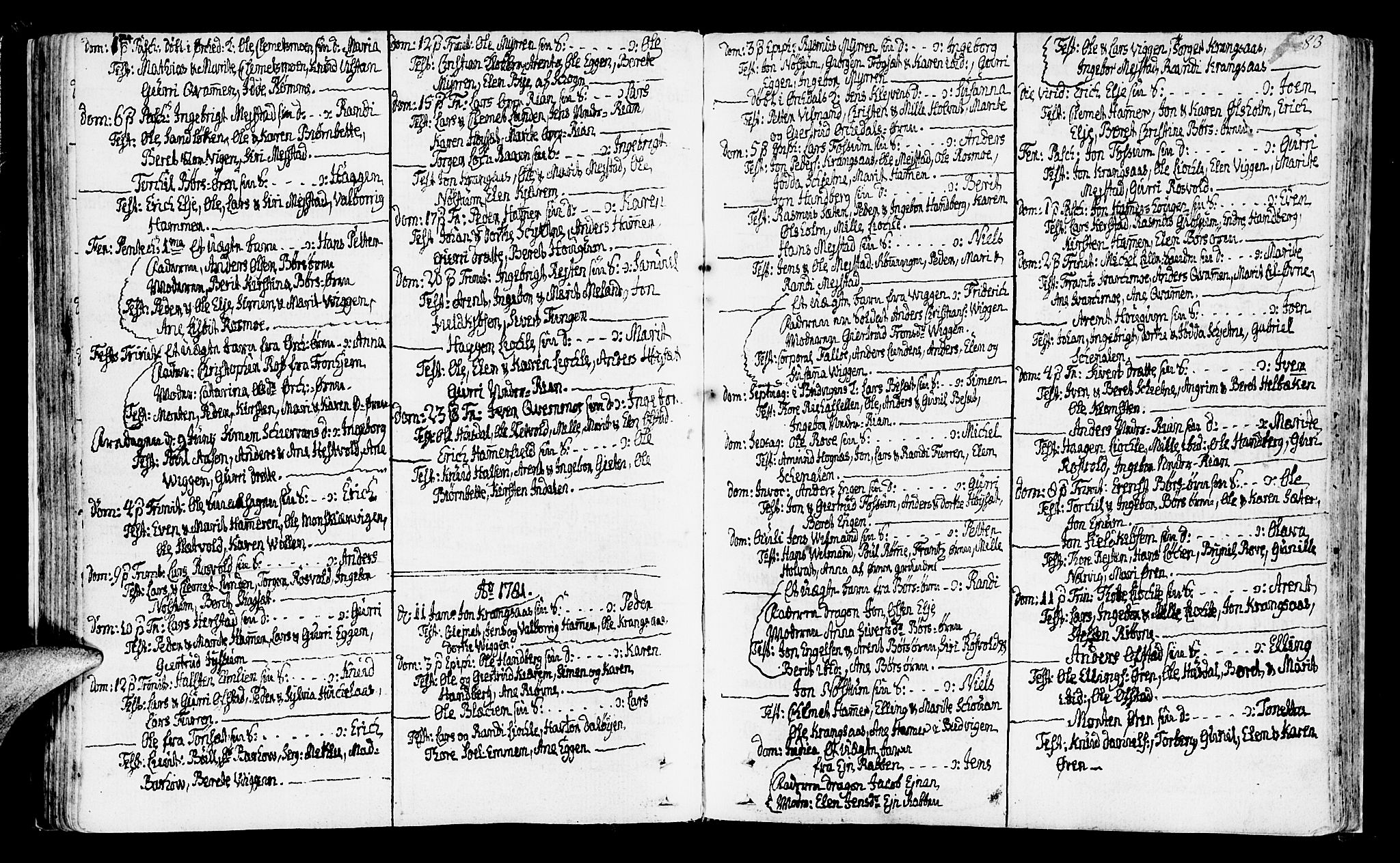 Ministerialprotokoller, klokkerbøker og fødselsregistre - Sør-Trøndelag, SAT/A-1456/665/L0768: Parish register (official) no. 665A03, 1754-1803, p. 83