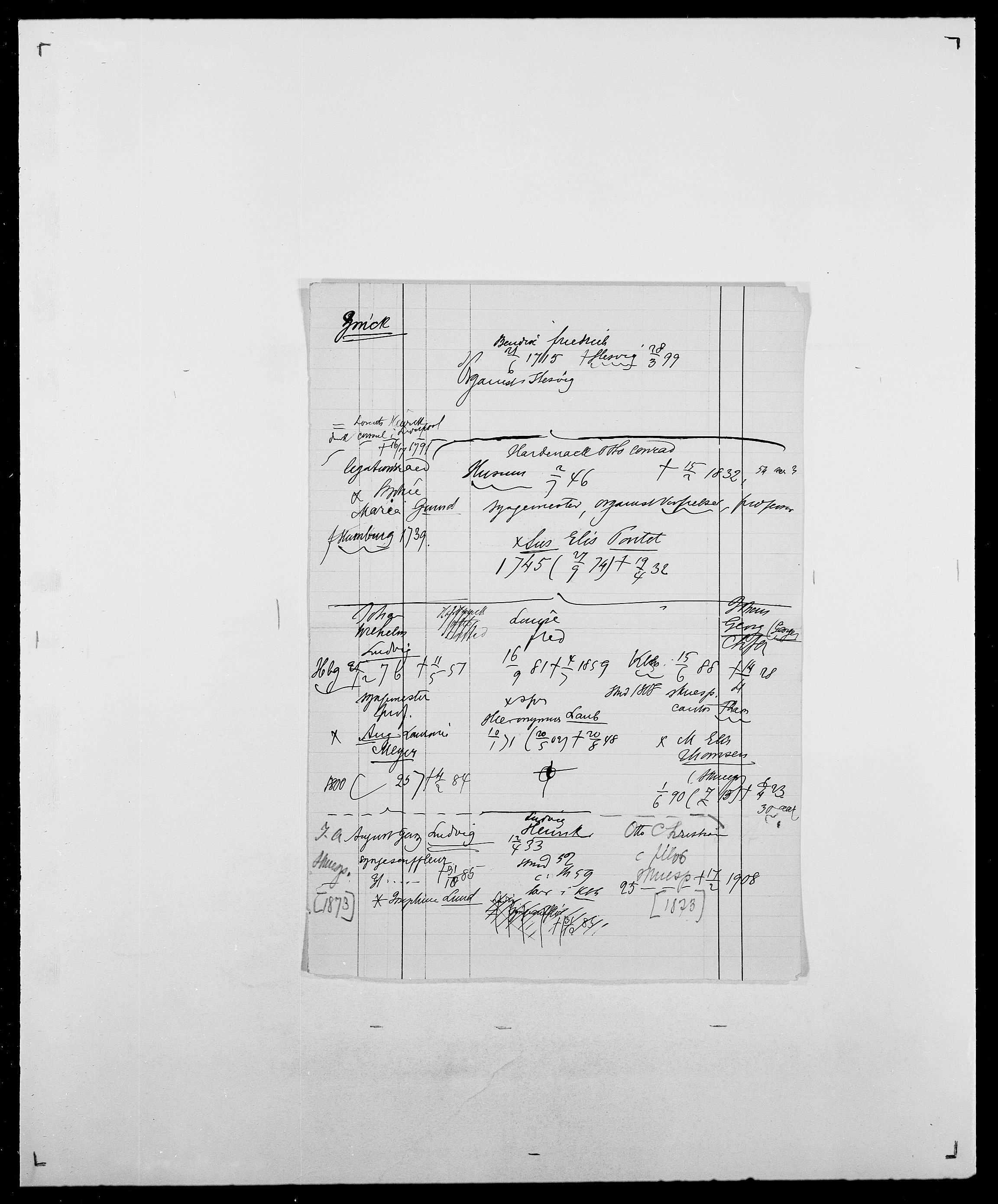 Delgobe, Charles Antoine - samling, AV/SAO-PAO-0038/D/Da/L0043: Wulfsberg - v. Zanten, p. 192