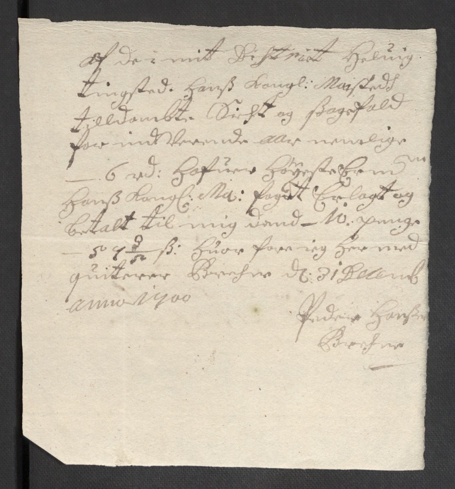 Rentekammeret inntil 1814, Reviderte regnskaper, Fogderegnskap, AV/RA-EA-4092/R43/L2548: Fogderegnskap Lista og Mandal, 1700, p. 184