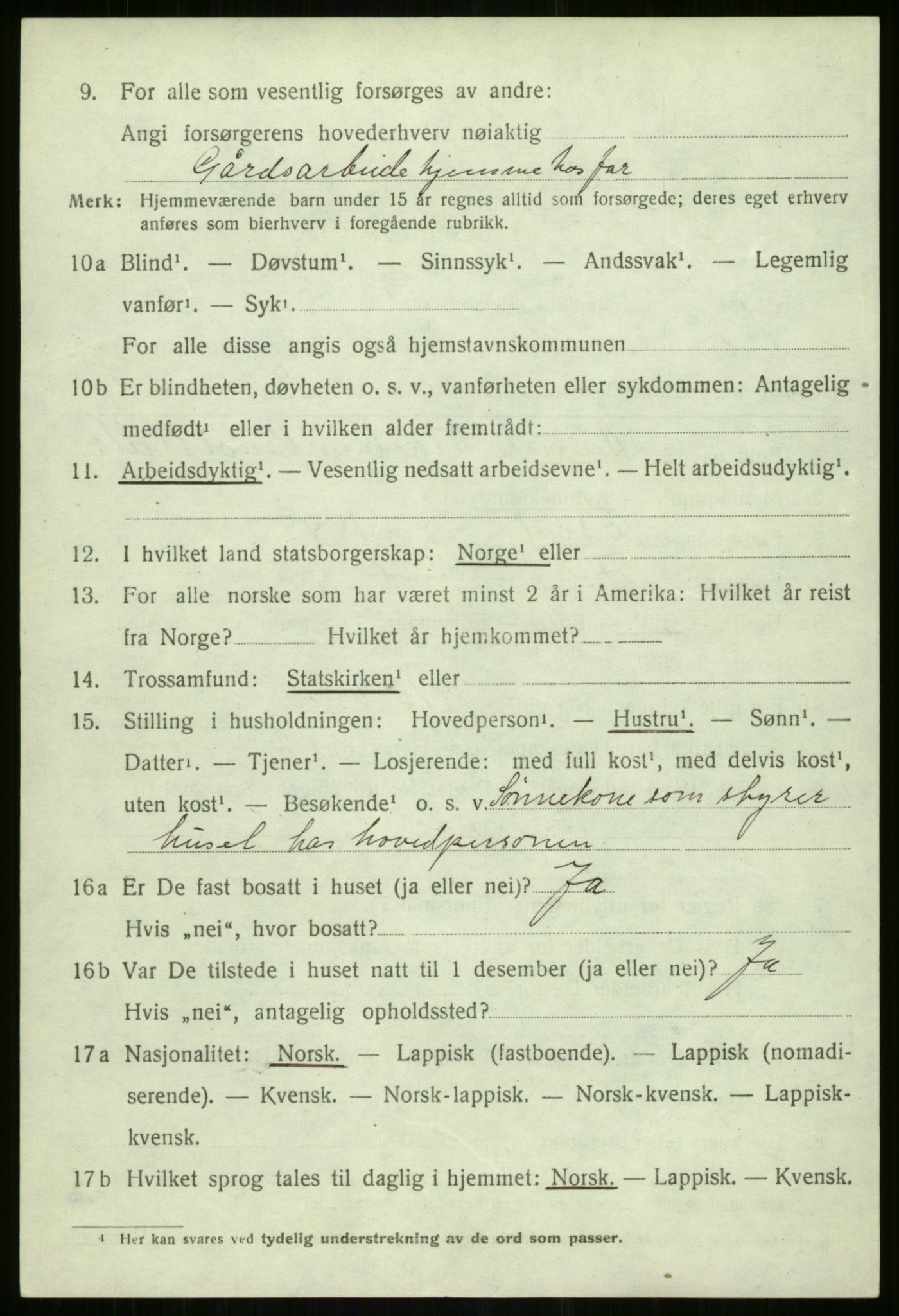 SATØ, 1920 census for Tromsøysund, 1920, p. 9385