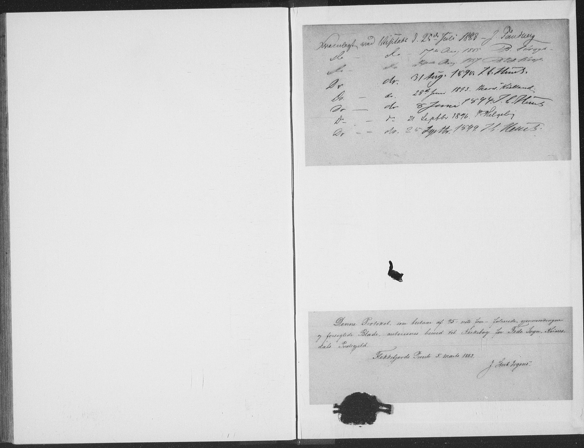 Kvinesdal sokneprestkontor, AV/SAK-1111-0026/F/Fa/Faa/L0004: Parish register (official) no. A 4, 1882-1897