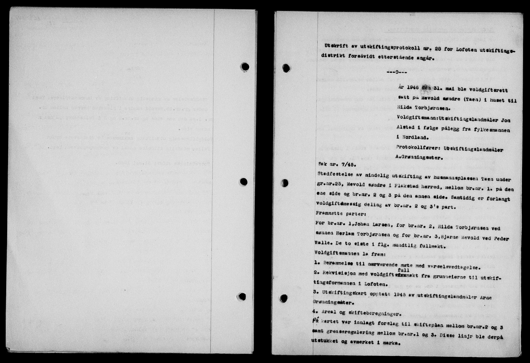Lofoten sorenskriveri, SAT/A-0017/1/2/2C/L0016a: Mortgage book no. 16a, 1947-1947, Diary no: : 659/1947