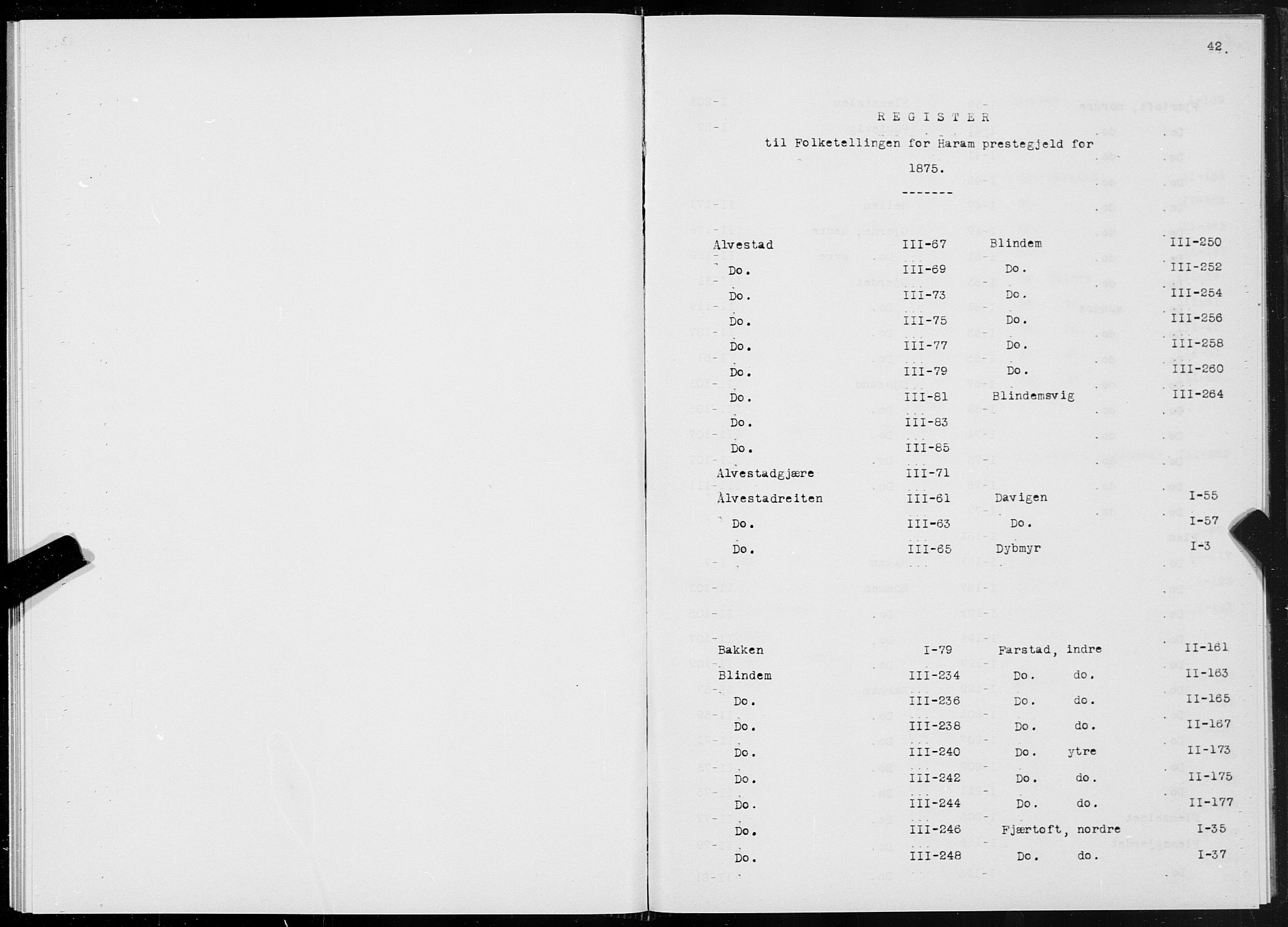 SAT, 1875 census for 1534P Haram, 1875, p. 42