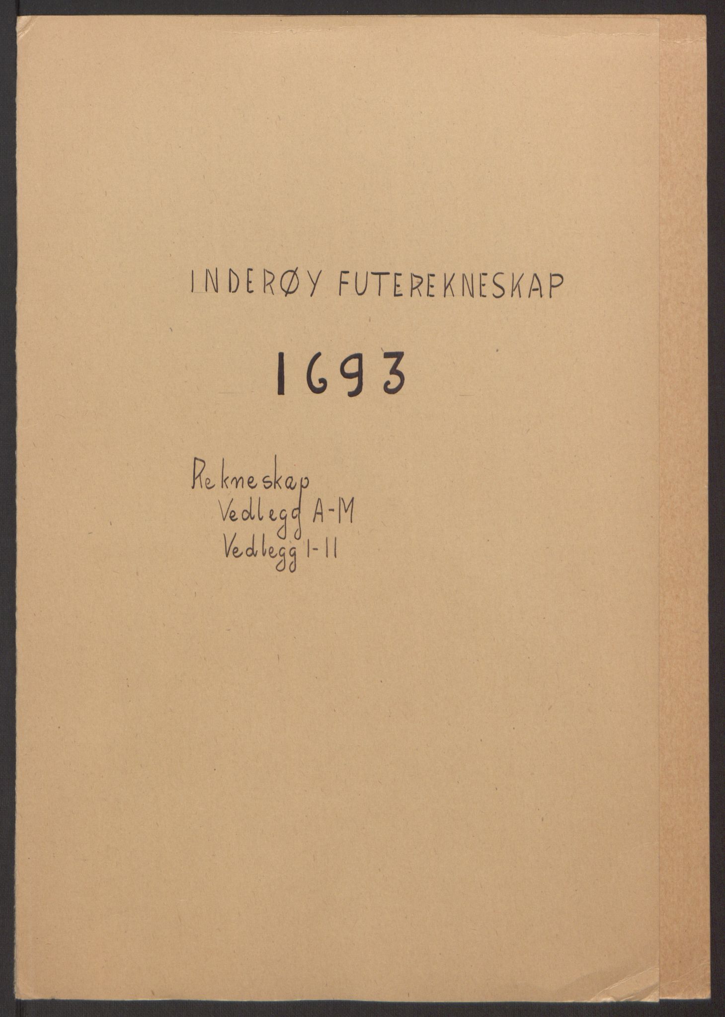 Rentekammeret inntil 1814, Reviderte regnskaper, Fogderegnskap, RA/EA-4092/R63/L4308: Fogderegnskap Inderøy, 1692-1694, p. 414