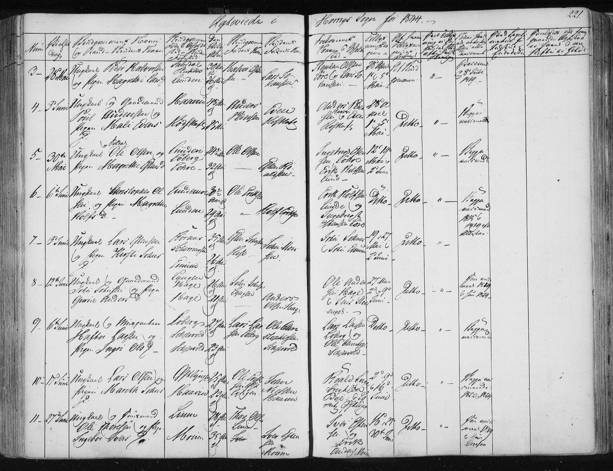Ministerialprotokoller, klokkerbøker og fødselsregistre - Sør-Trøndelag, SAT/A-1456/687/L0998: Parish register (official) no. 687A05 /2, 1843-1849, p. 221