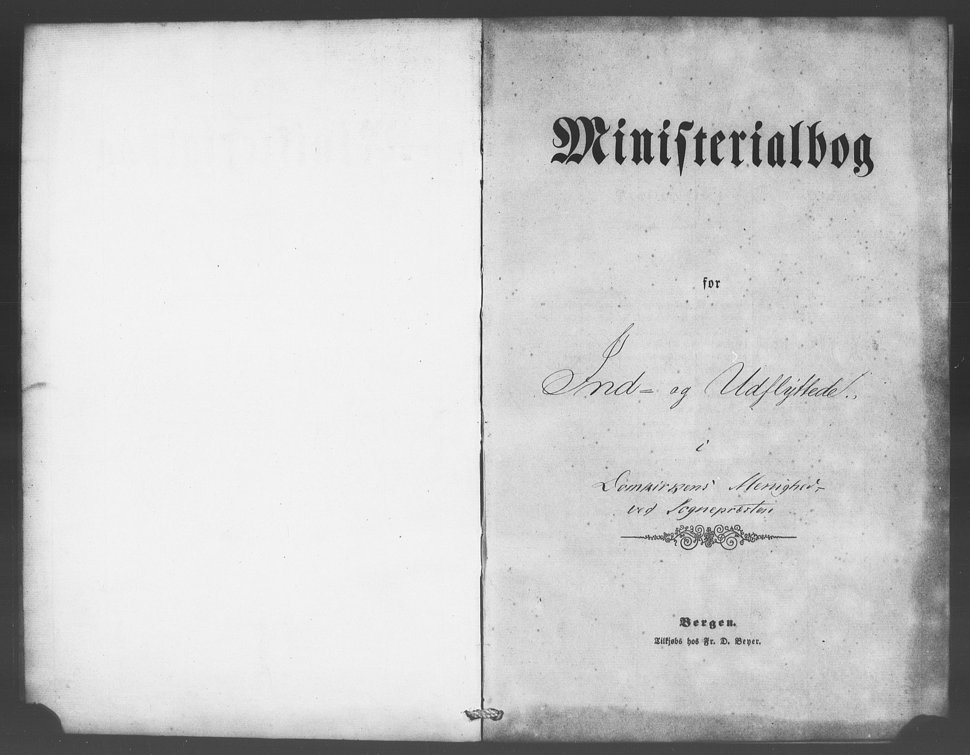 Domkirken sokneprestembete, SAB/A-74801/H/Haa/L0048: Parish register (official) no. F 3, 1858-1874