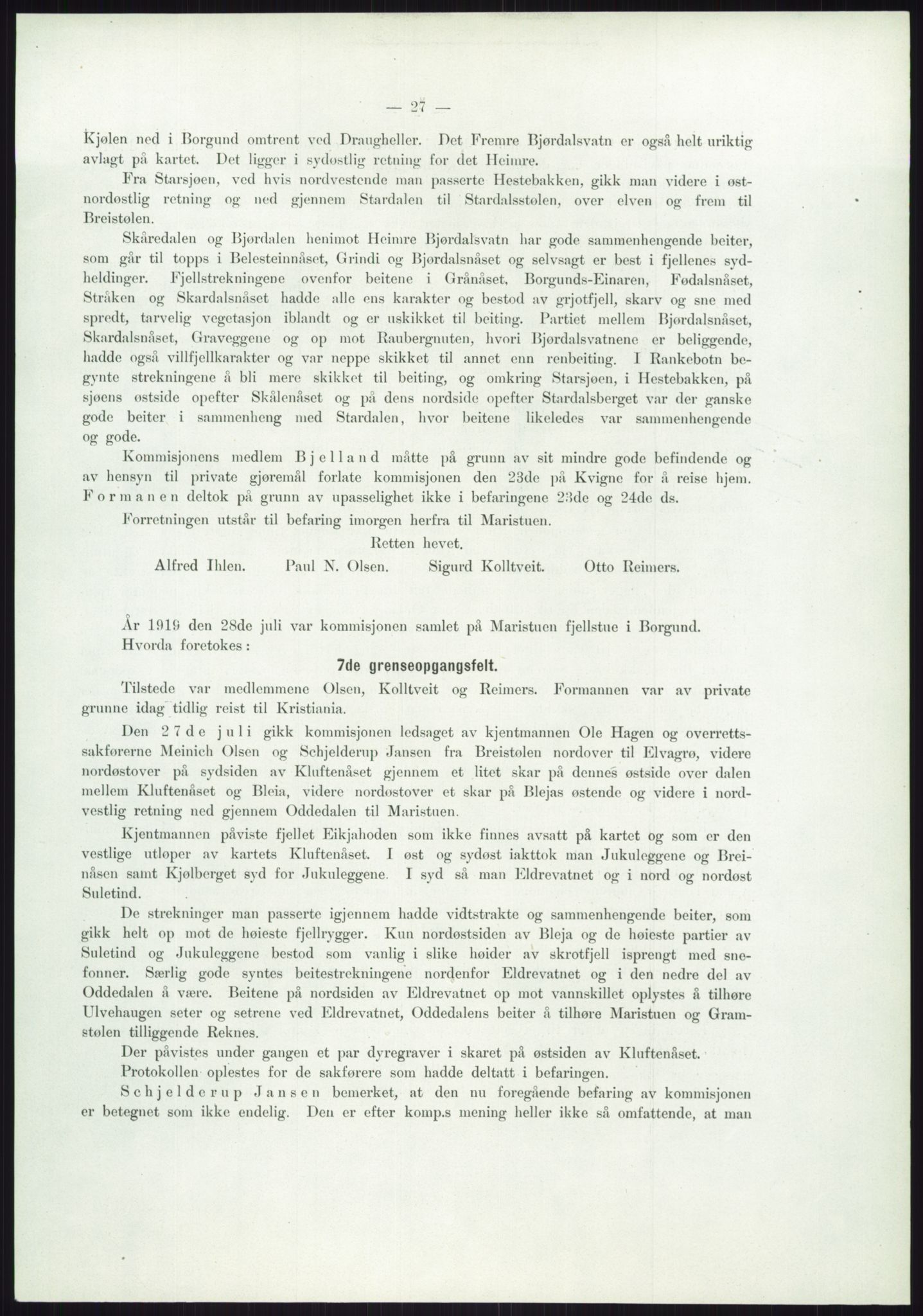 Høyfjellskommisjonen, AV/RA-S-1546/X/Xa/L0001: Nr. 1-33, 1909-1953, p. 3020