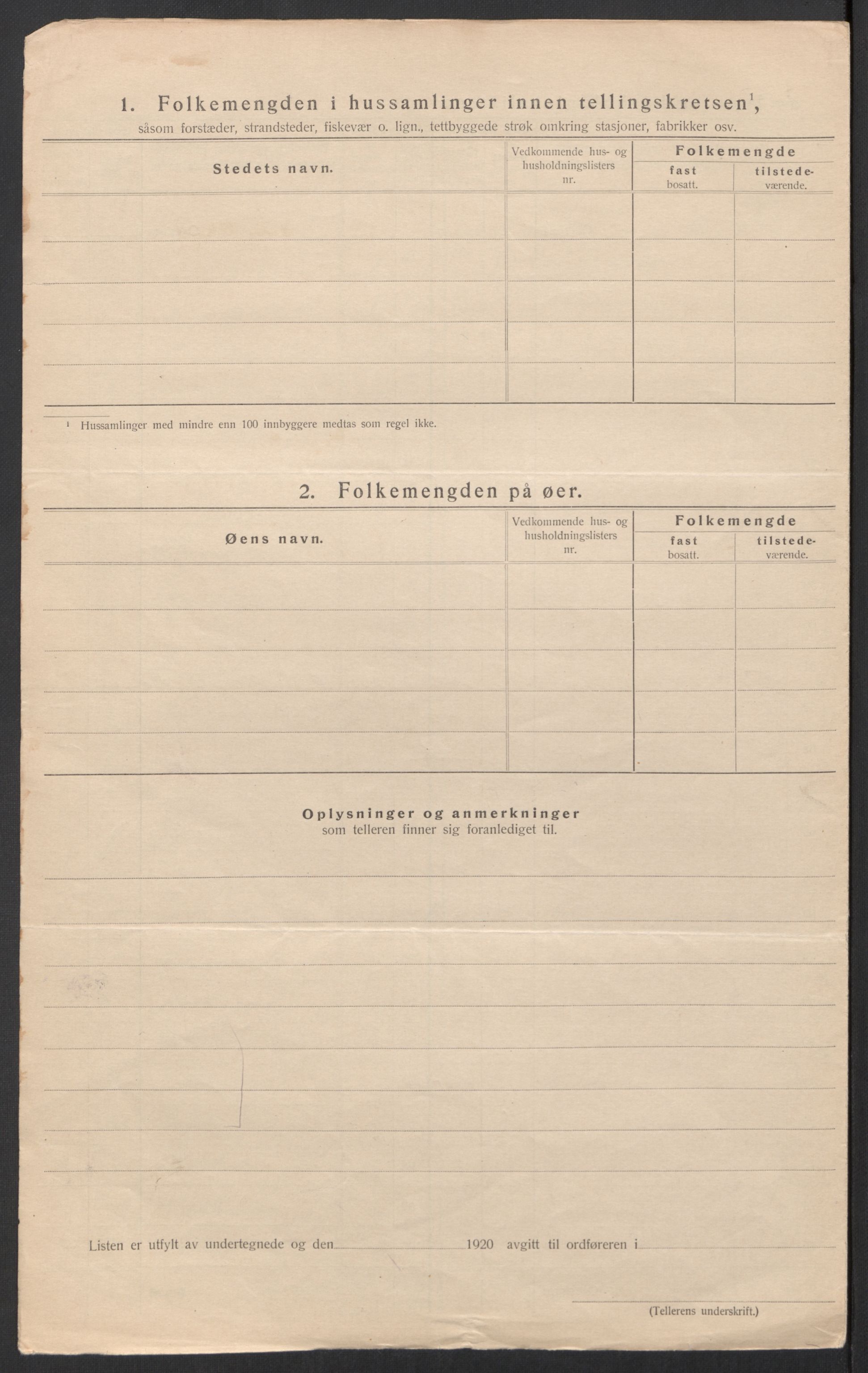 SAT, 1920 census for Hadsel, 1920, p. 40