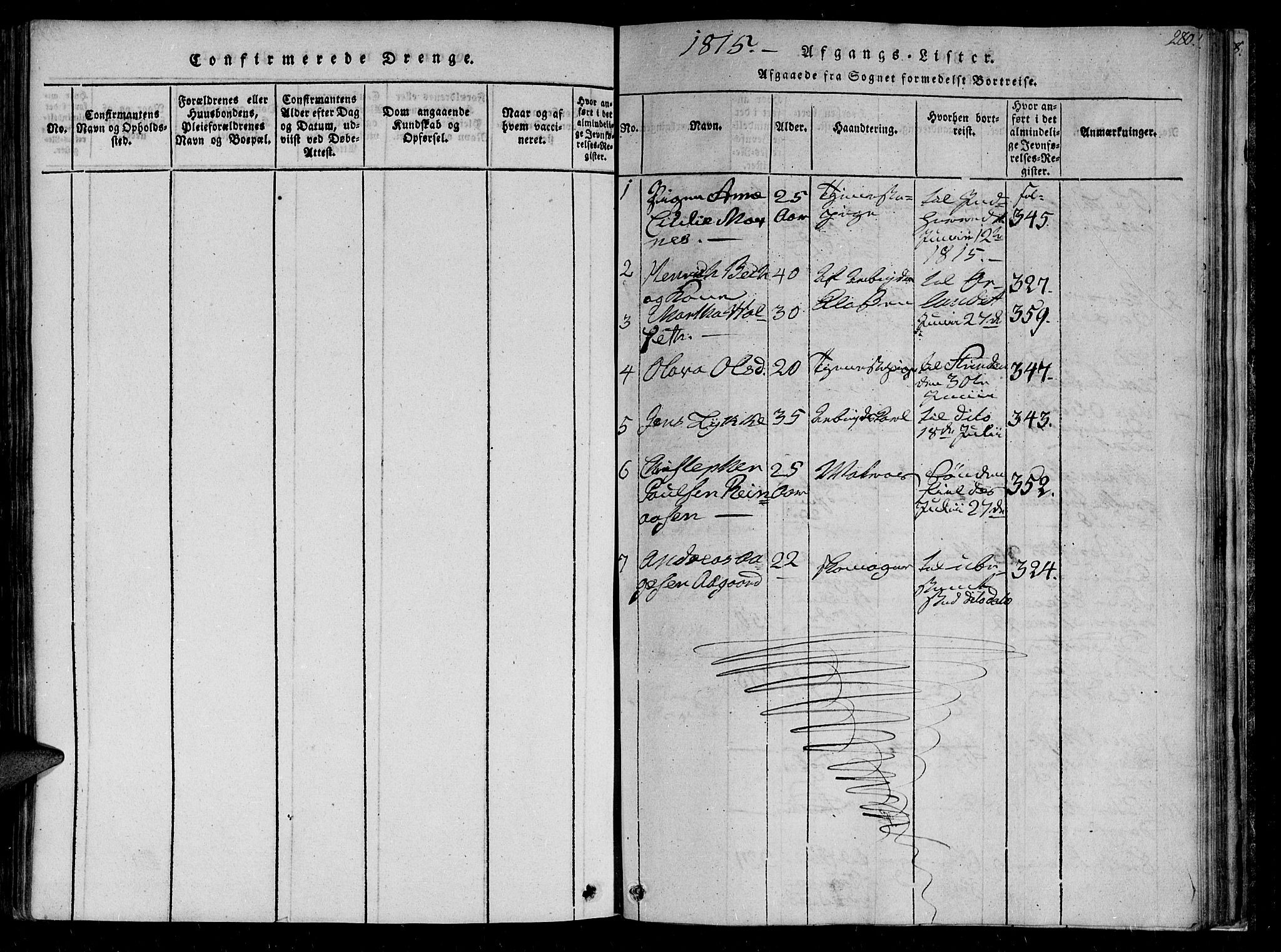 Ministerialprotokoller, klokkerbøker og fødselsregistre - Sør-Trøndelag, SAT/A-1456/602/L0107: Parish register (official) no. 602A05, 1815-1821, p. 280