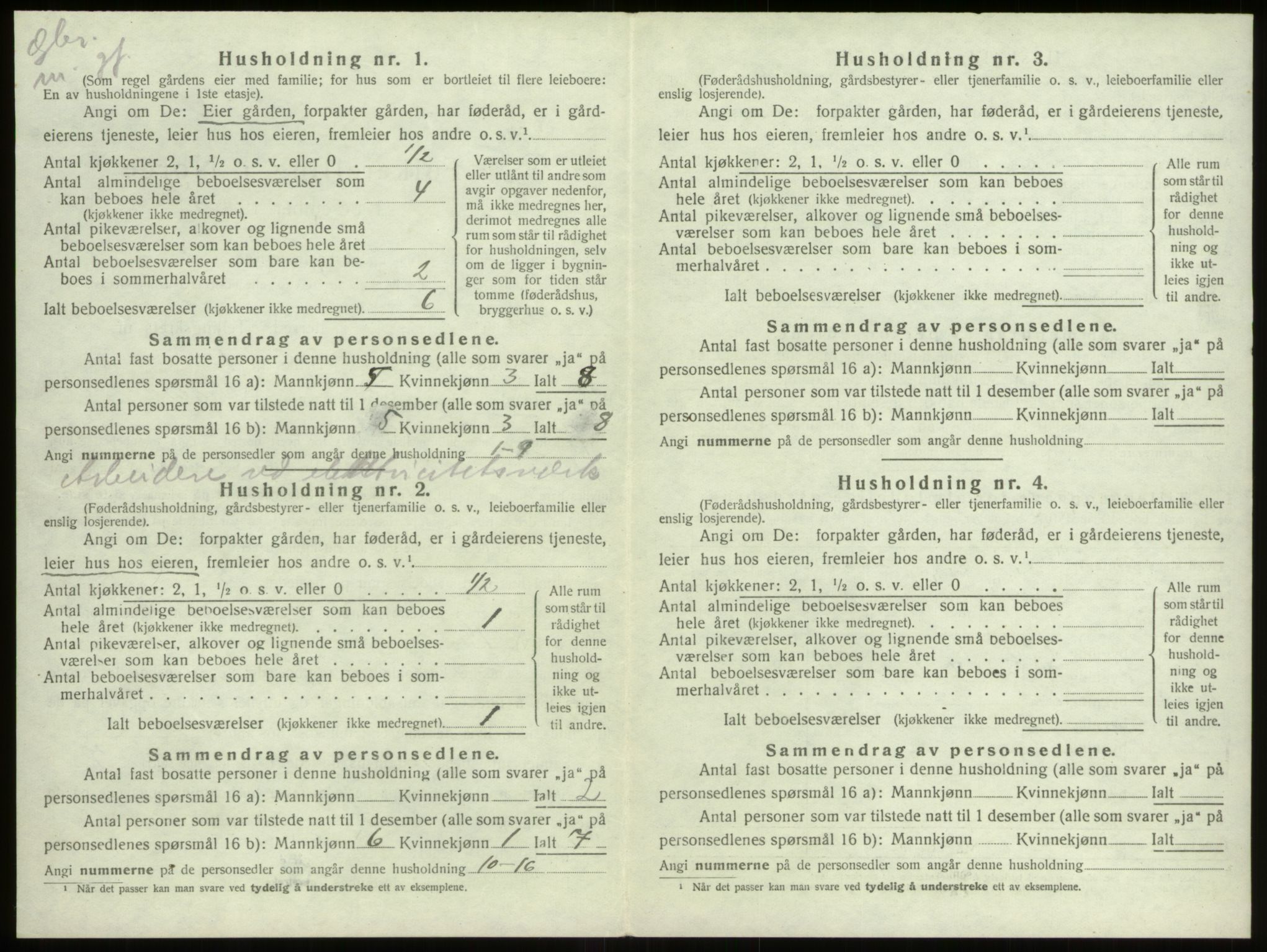 SAB, 1920 census for Stryn, 1920, p. 753