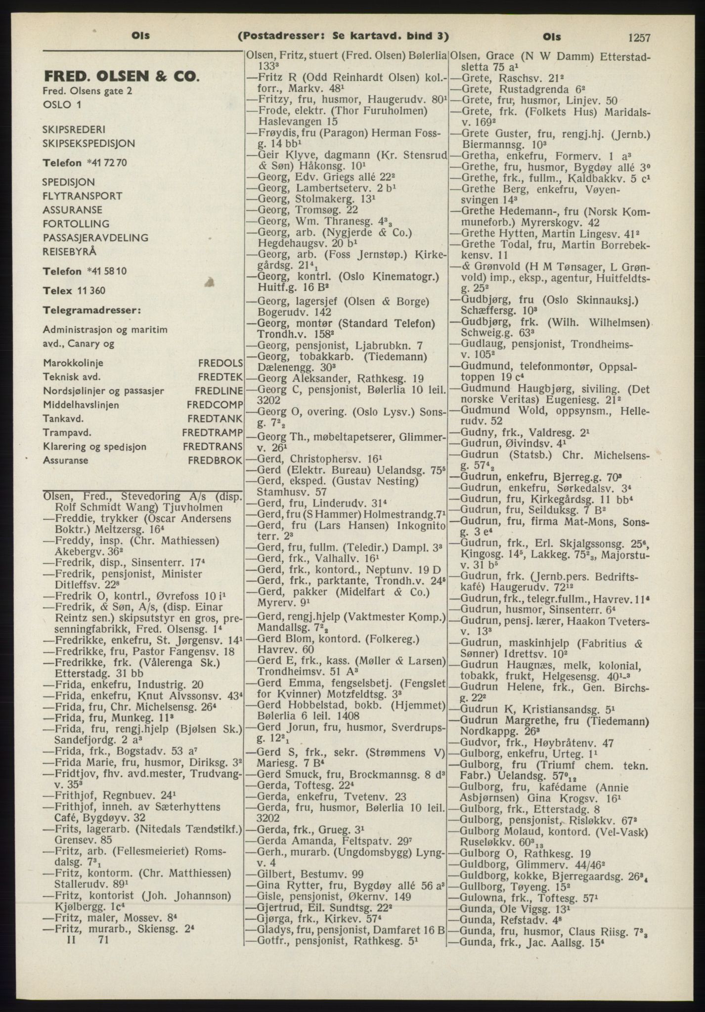 Kristiania/Oslo adressebok, PUBL/-, 1970-1971, p. 1257