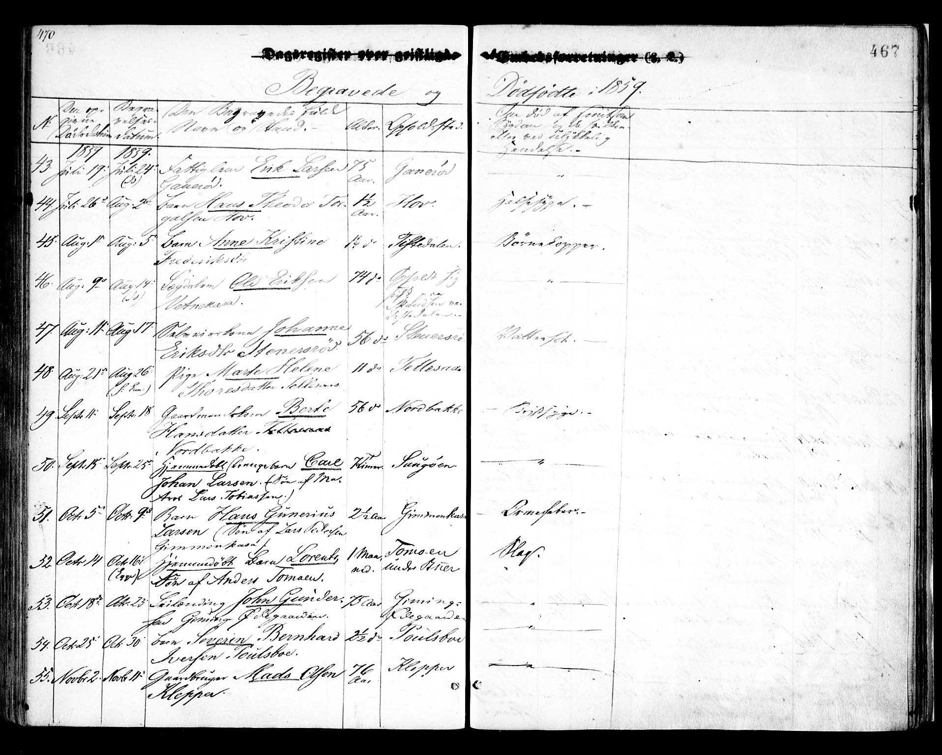 Idd prestekontor Kirkebøker, AV/SAO-A-10911/F/Fc/L0004b: Parish register (official) no. III 4B, 1848-1860, p. 467