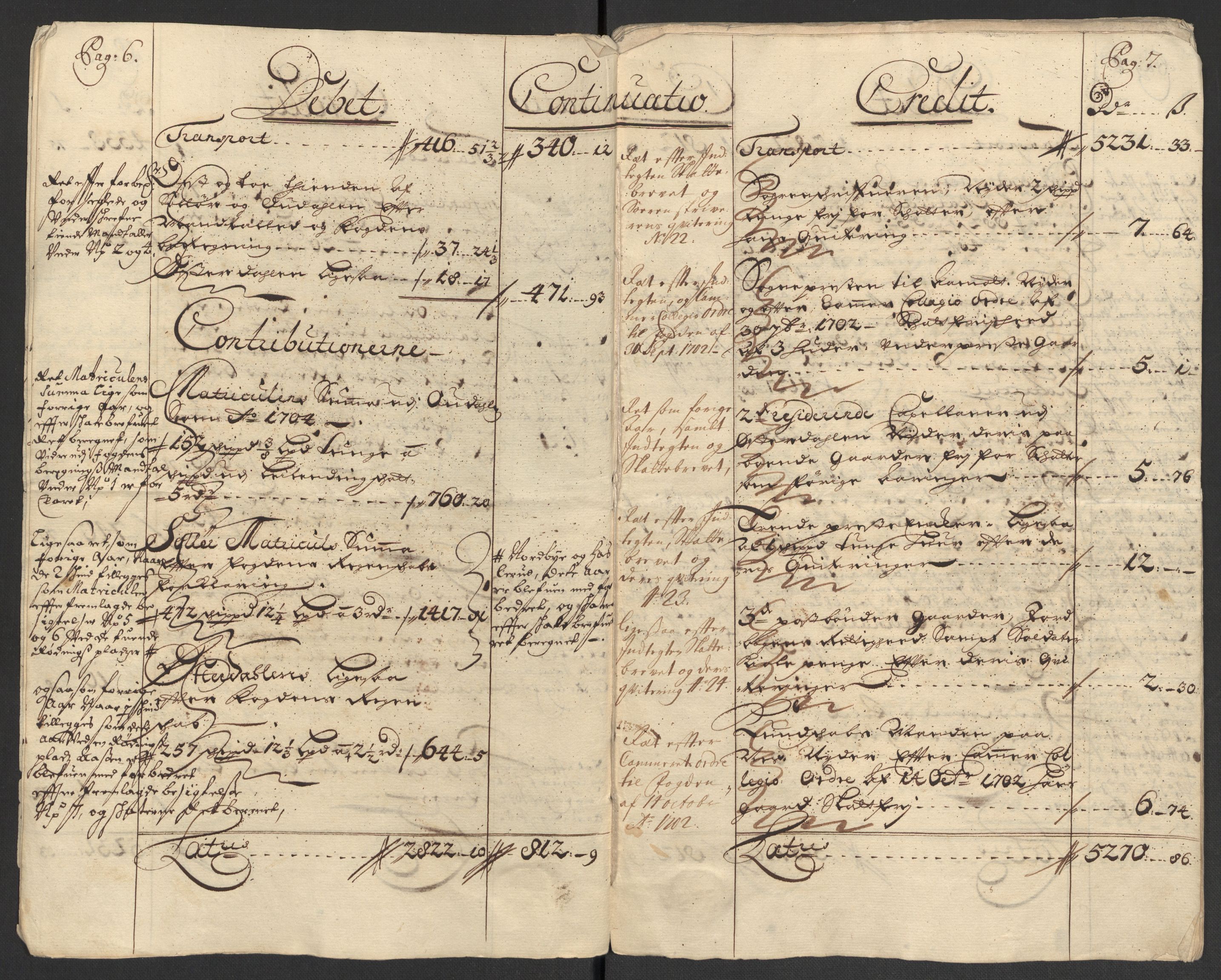 Rentekammeret inntil 1814, Reviderte regnskaper, Fogderegnskap, AV/RA-EA-4092/R13/L0843: Fogderegnskap Solør, Odal og Østerdal, 1705-1706, p. 6