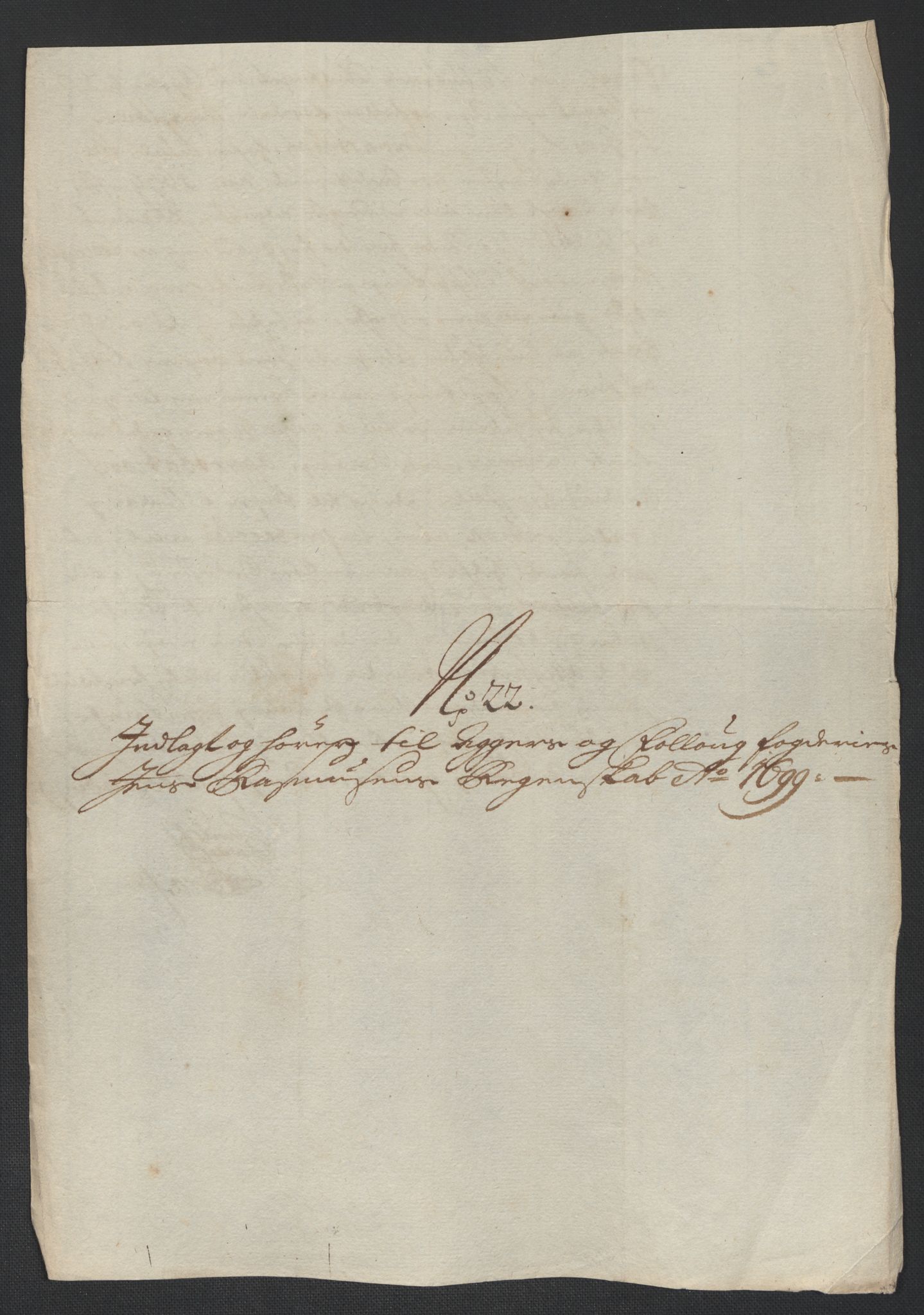 Rentekammeret inntil 1814, Reviderte regnskaper, Fogderegnskap, AV/RA-EA-4092/R10/L0442: Fogderegnskap Aker og Follo, 1699, p. 301