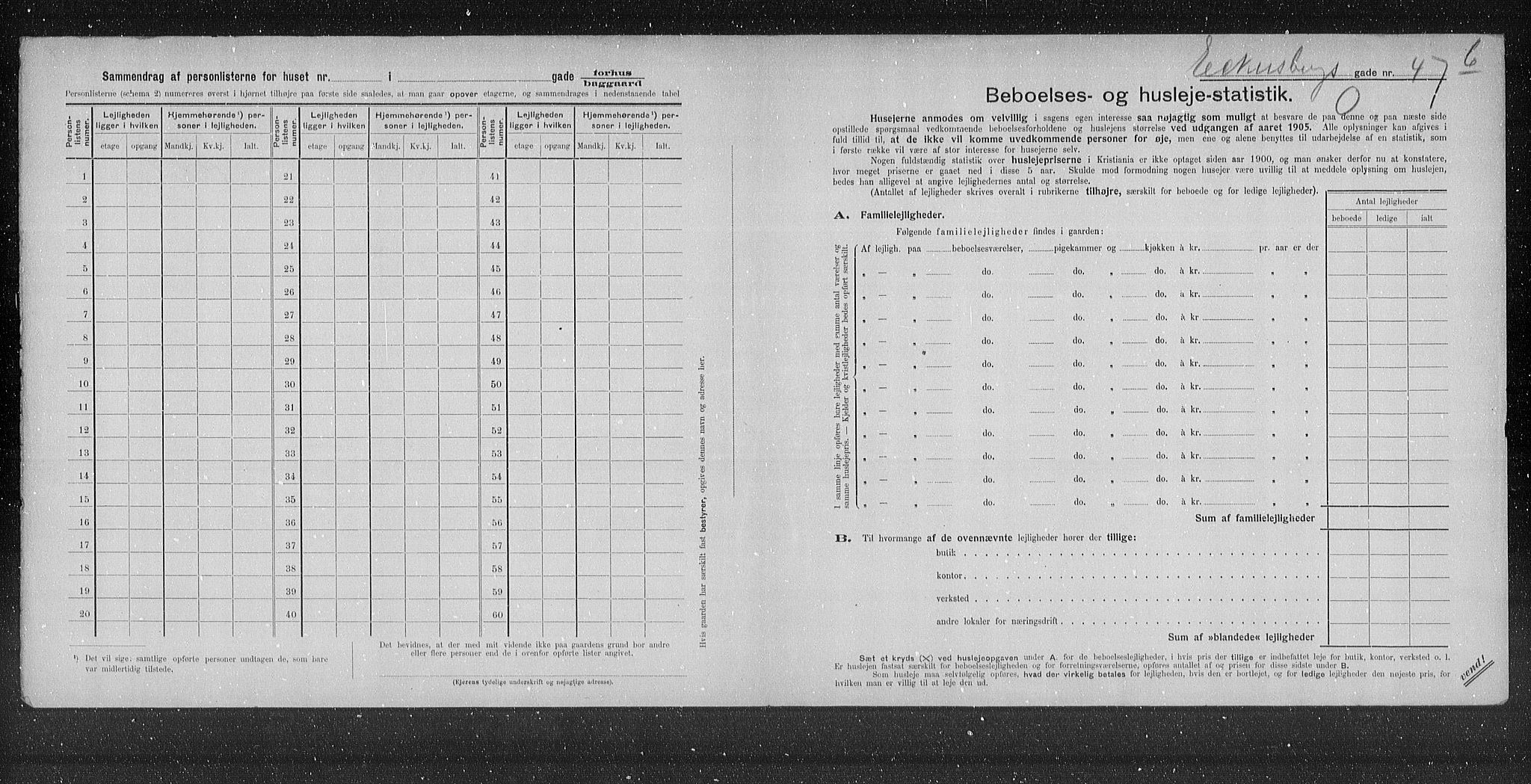 OBA, Municipal Census 1905 for Kristiania, 1905, p. 9759