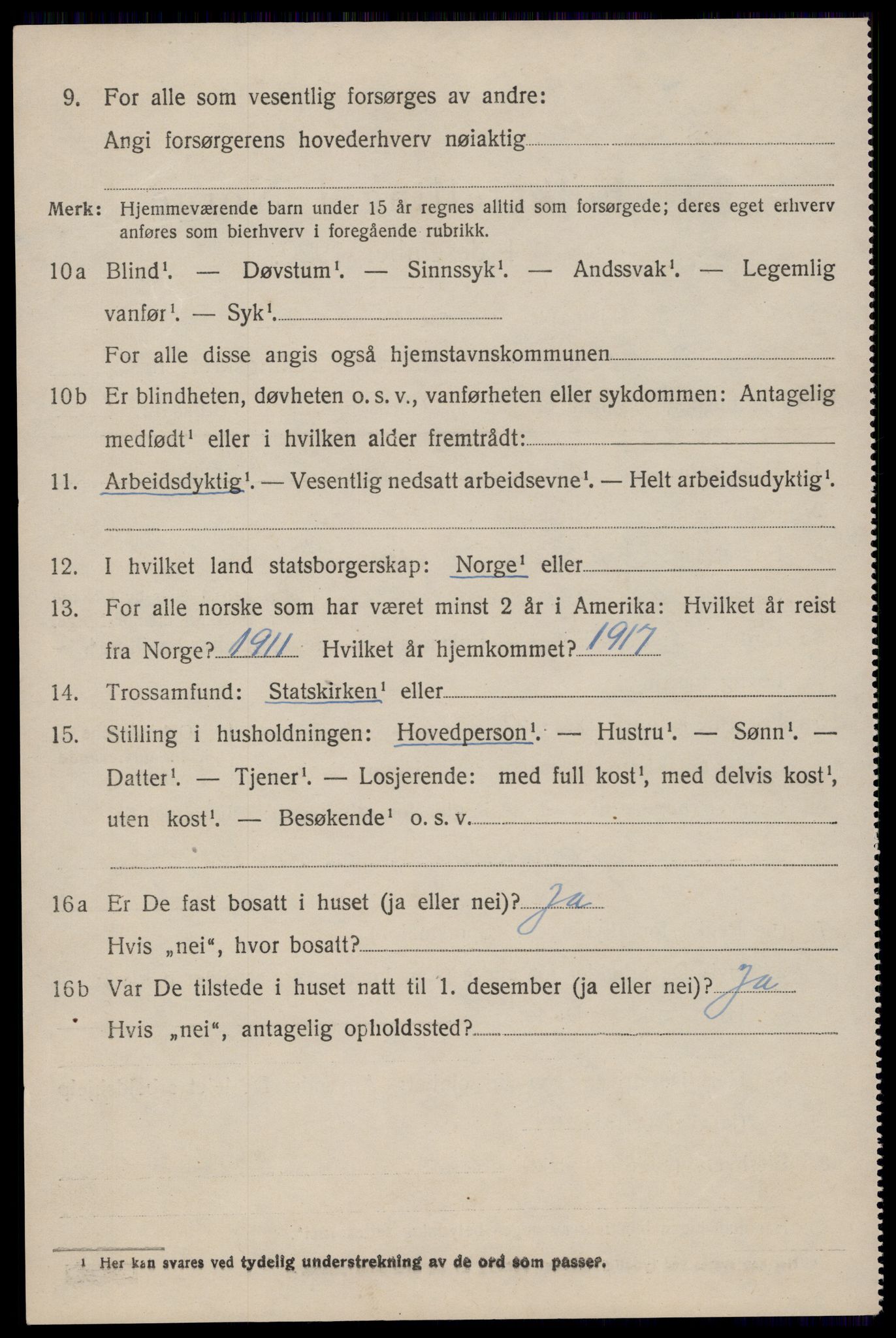 SAST, 1920 census for Eigersund, 1920, p. 2786