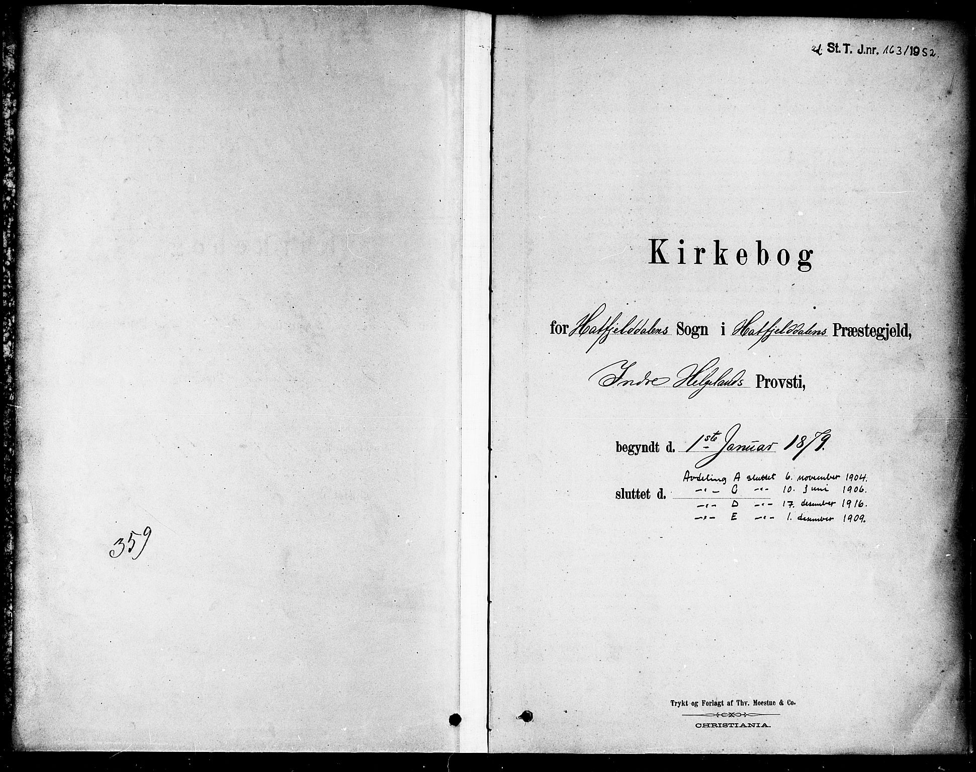 Ministerialprotokoller, klokkerbøker og fødselsregistre - Nordland, SAT/A-1459/823/L0330: Parish register (copy) no. 823C02, 1879-1916
