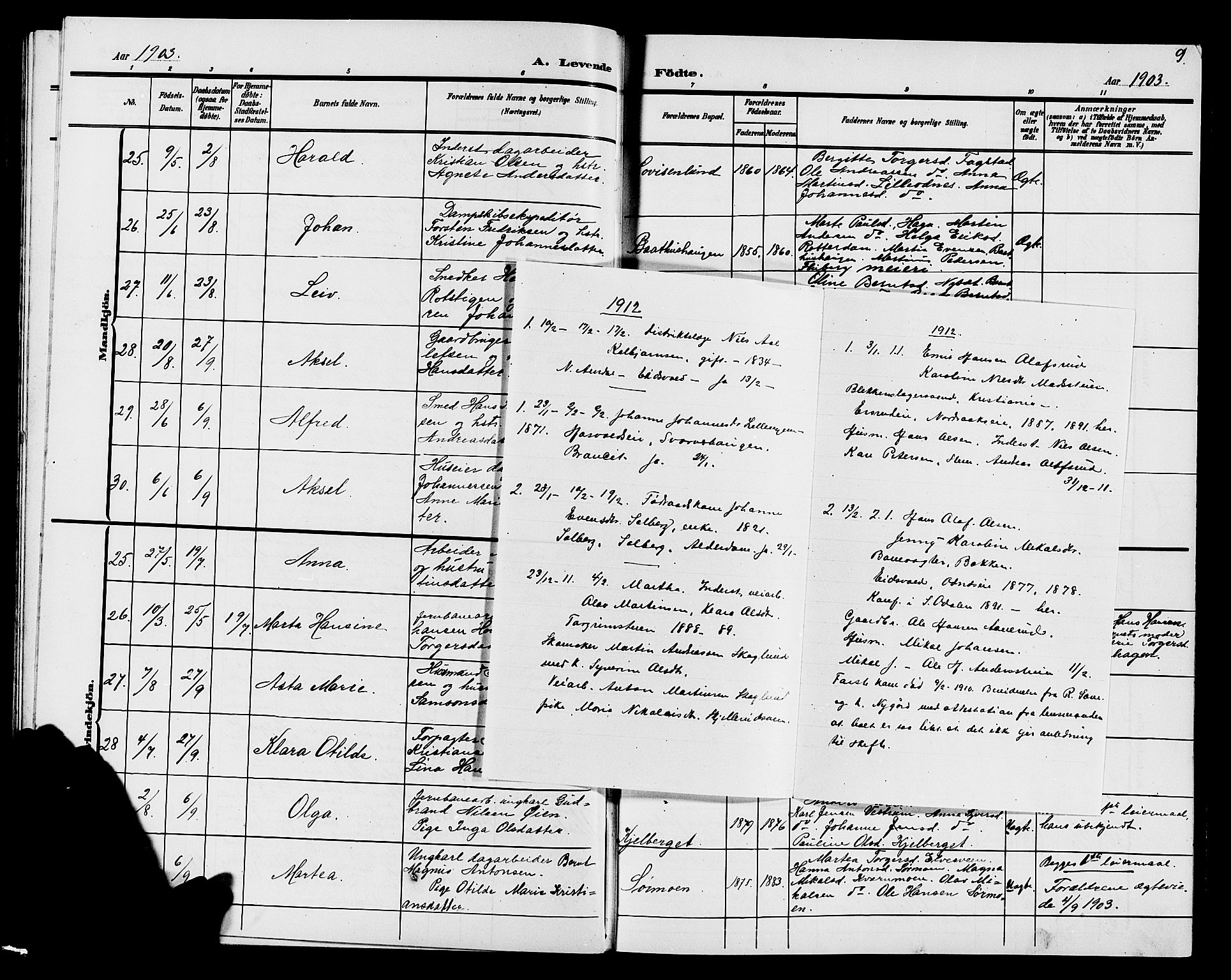 Søndre Land prestekontor, SAH/PREST-122/L/L0005: Parish register (copy) no. 5, 1902-1911, p. 9