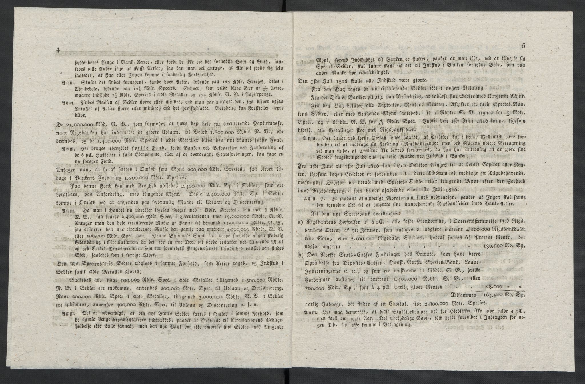 Christie, Wilhelm Frimann Koren, AV/RA-PA-0014/F/L0005: Christies dokumenter fra Stortinget, 1815-1816, p. 528