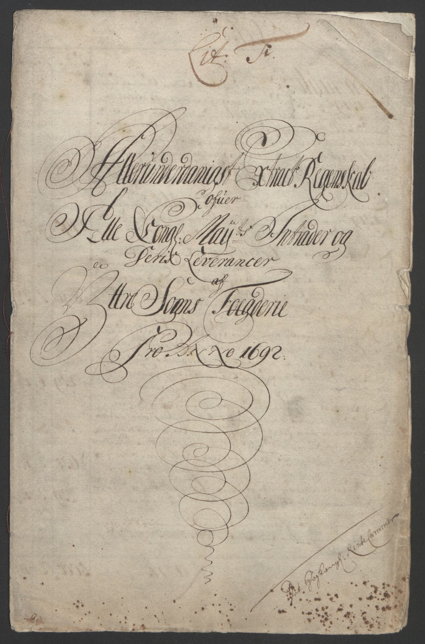 Rentekammeret inntil 1814, Reviderte regnskaper, Fogderegnskap, RA/EA-4092/R52/L3306: Fogderegnskap Sogn, 1691-1692, p. 264