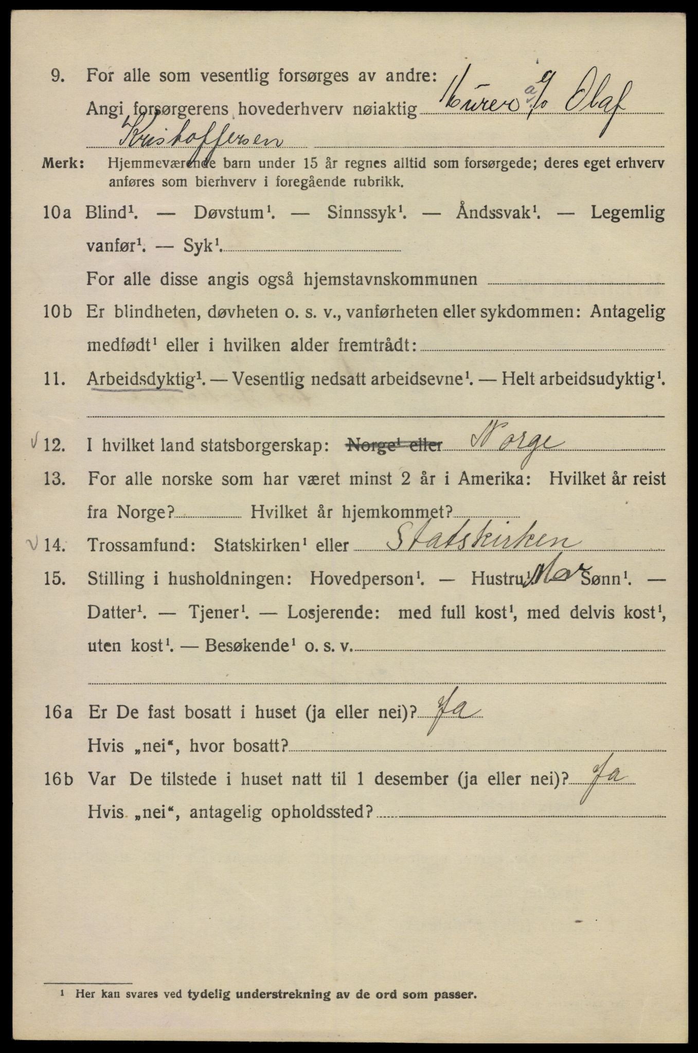 SAO, 1920 census for Kristiania, 1920, p. 204236