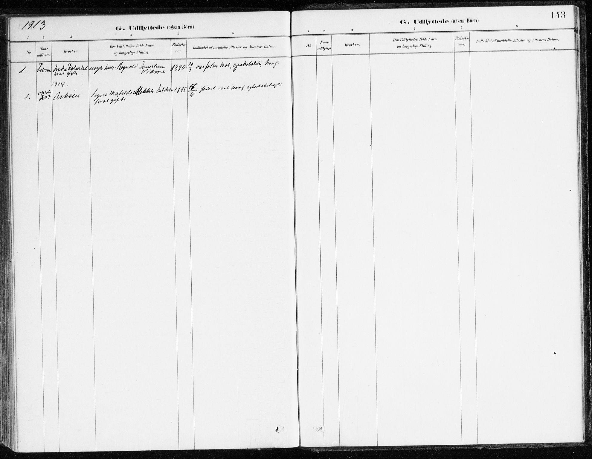 Aurland sokneprestembete, SAB/A-99937/H/Ha/Hac/L0001: Parish register (official) no. C 1, 1880-1921, p. 143