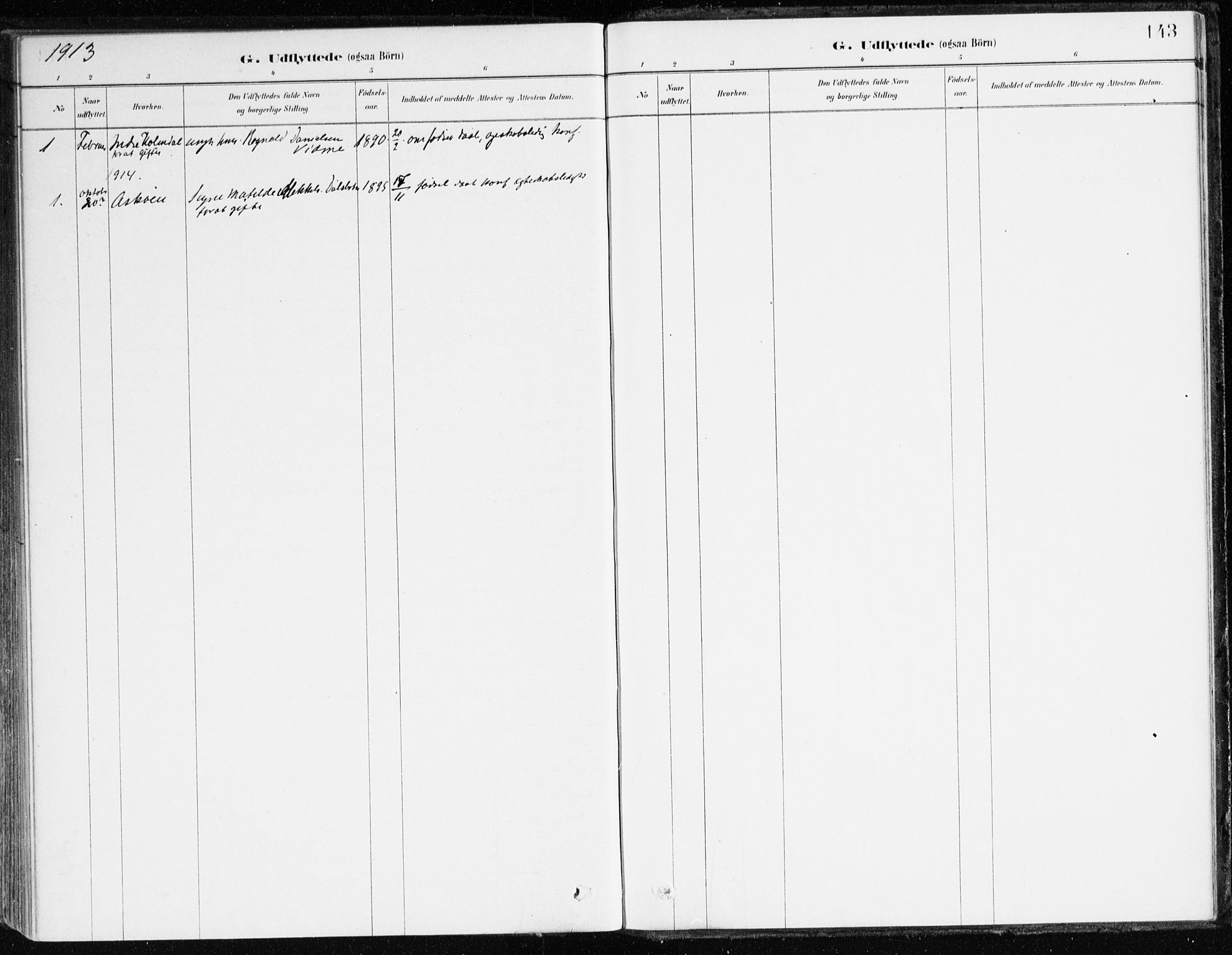 Aurland sokneprestembete, AV/SAB-A-99937/H/Ha/Hac/L0001: Parish register (official) no. C 1, 1880-1921, p. 143