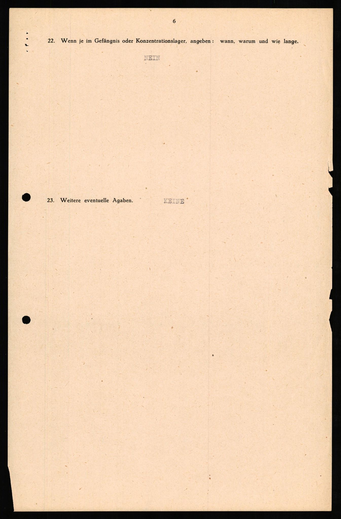 Forsvaret, Forsvarets overkommando II, AV/RA-RAFA-3915/D/Db/L0026: CI Questionaires. Tyske okkupasjonsstyrker i Norge. Tyskere., 1945-1946, p. 134