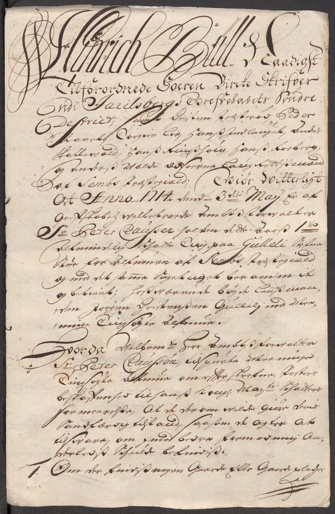 Rentekammeret inntil 1814, Reviderte regnskaper, Fogderegnskap, AV/RA-EA-4092/R32/L1879: Fogderegnskap Jarlsberg grevskap, 1714-1715, p. 143