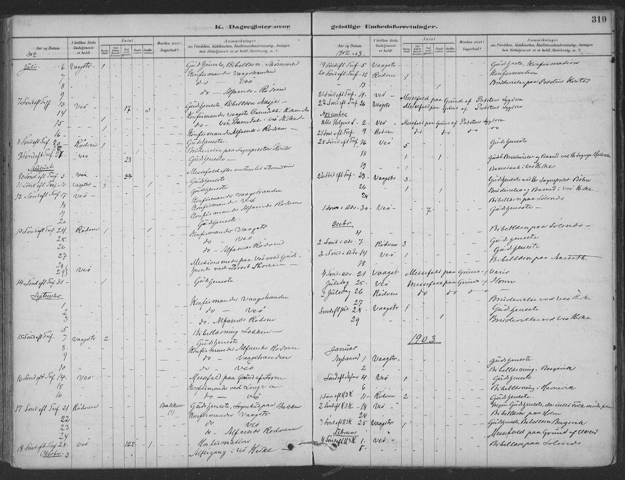 Ministerialprotokoller, klokkerbøker og fødselsregistre - Møre og Romsdal, SAT/A-1454/547/L0604: Parish register (official) no. 547A06, 1878-1906, p. 319