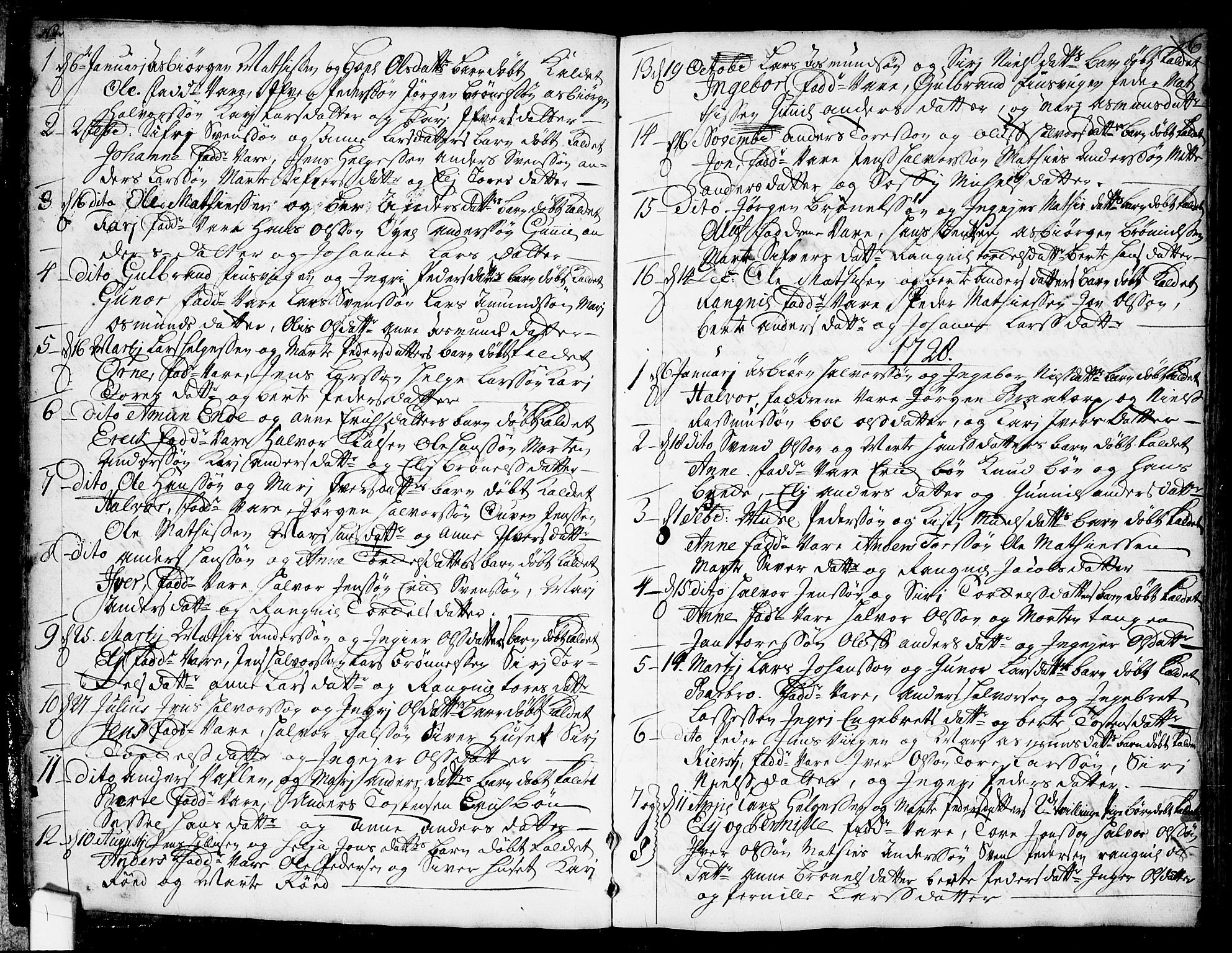 Idd prestekontor Kirkebøker, SAO/A-10911/F/Fb/L0001: Parish register (official) no. II 1, 1720-1789, p. 6