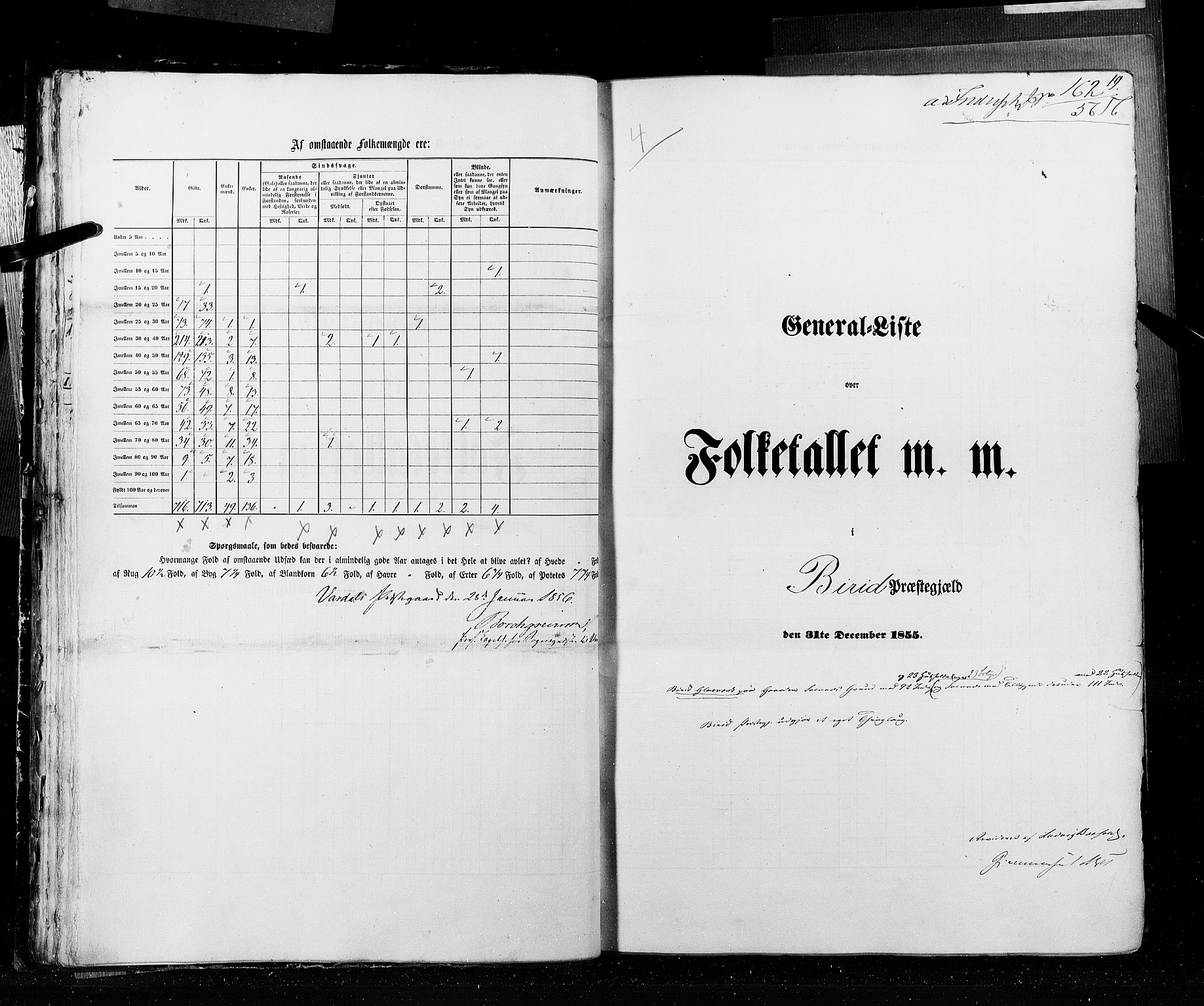 RA, Census 1855, vol. 2: Kristians amt, Buskerud amt og Jarlsberg og Larvik amt, 1855, p. 19