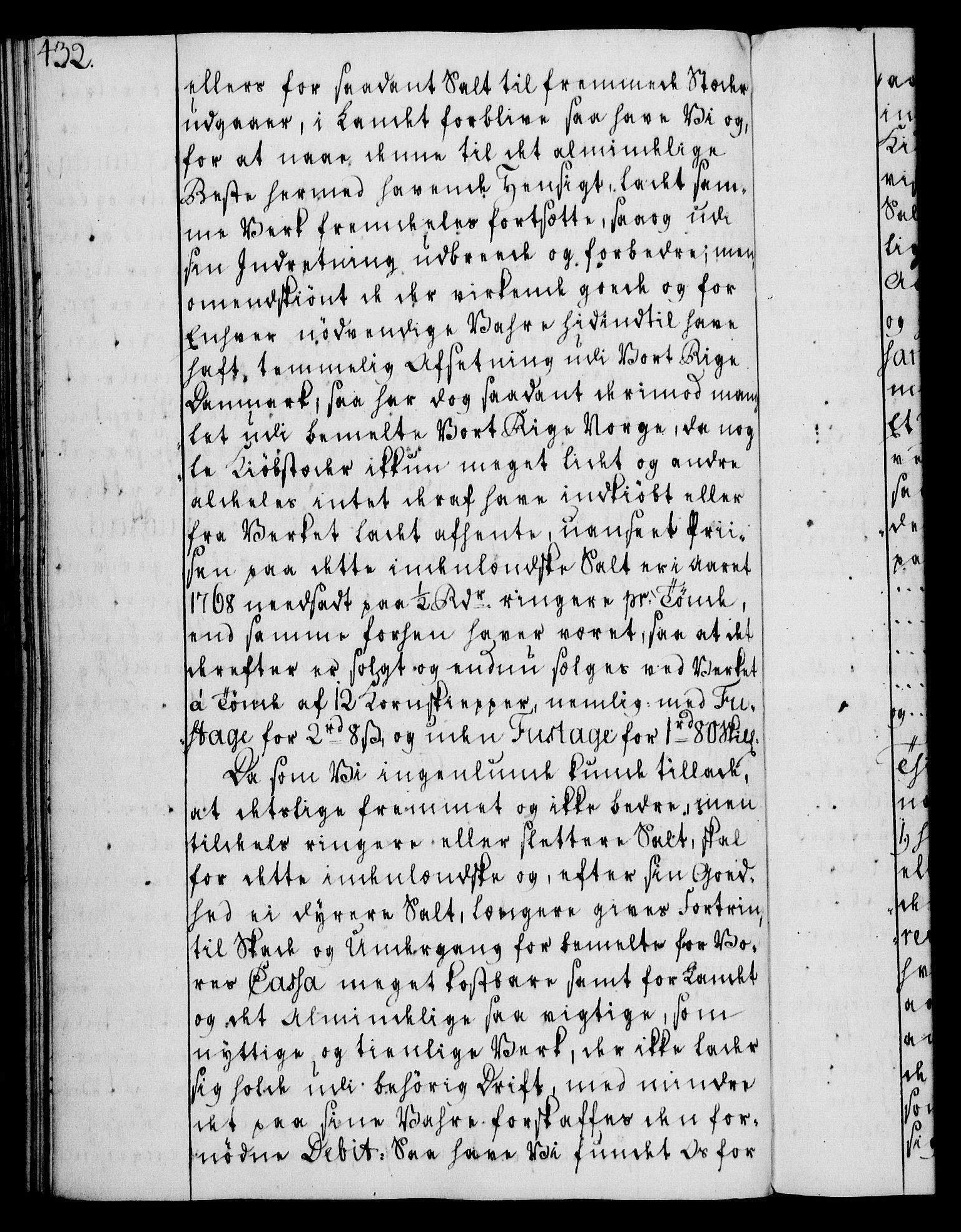 Rentekammeret, Kammerkanselliet, AV/RA-EA-3111/G/Gg/Gga/L0008: Norsk ekspedisjonsprotokoll med register (merket RK 53.8), 1768-1771, p. 432