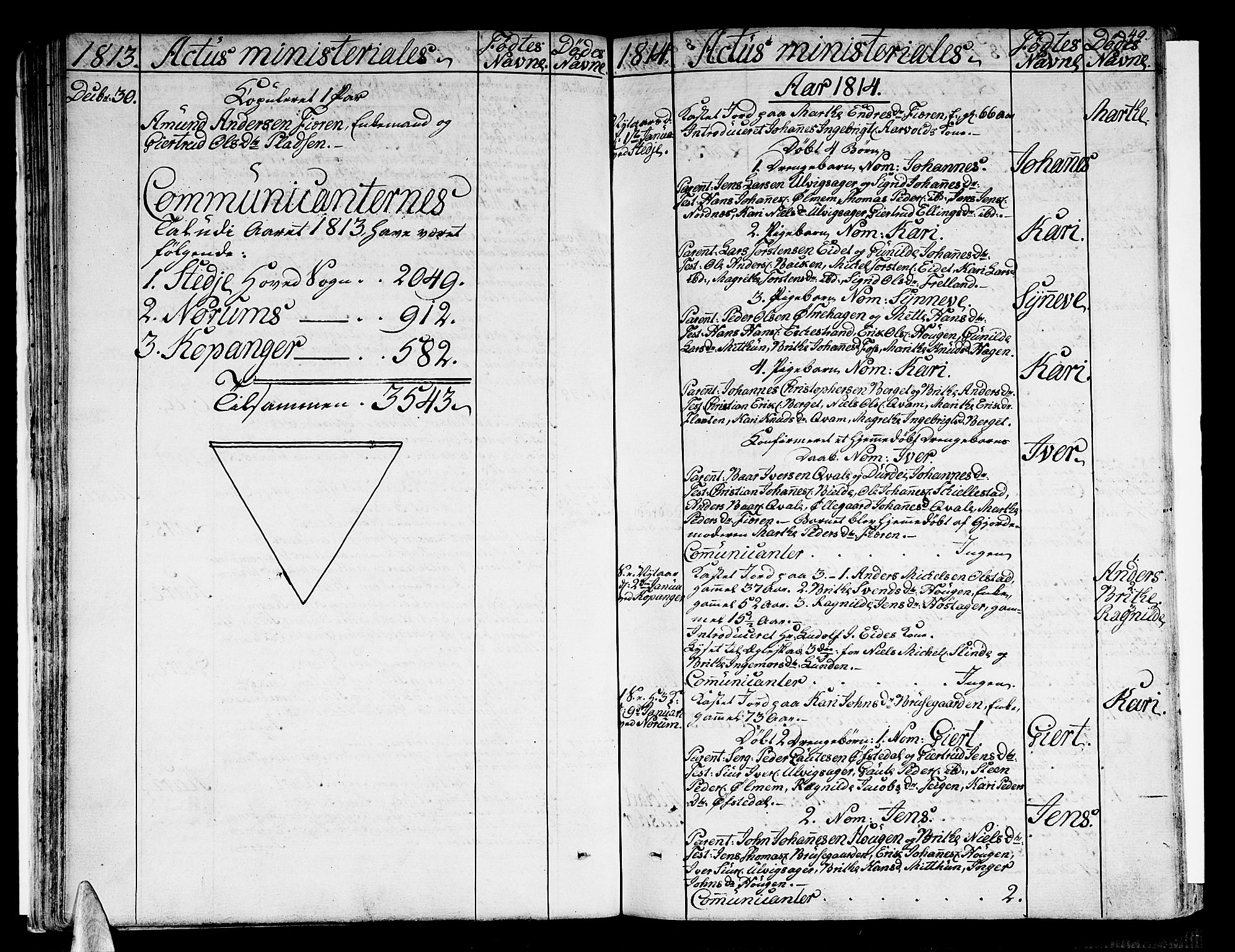 Sogndal sokneprestembete, SAB/A-81301/H/Haa/Haaa/L0009: Parish register (official) no. A 9, 1809-1821, p. 49