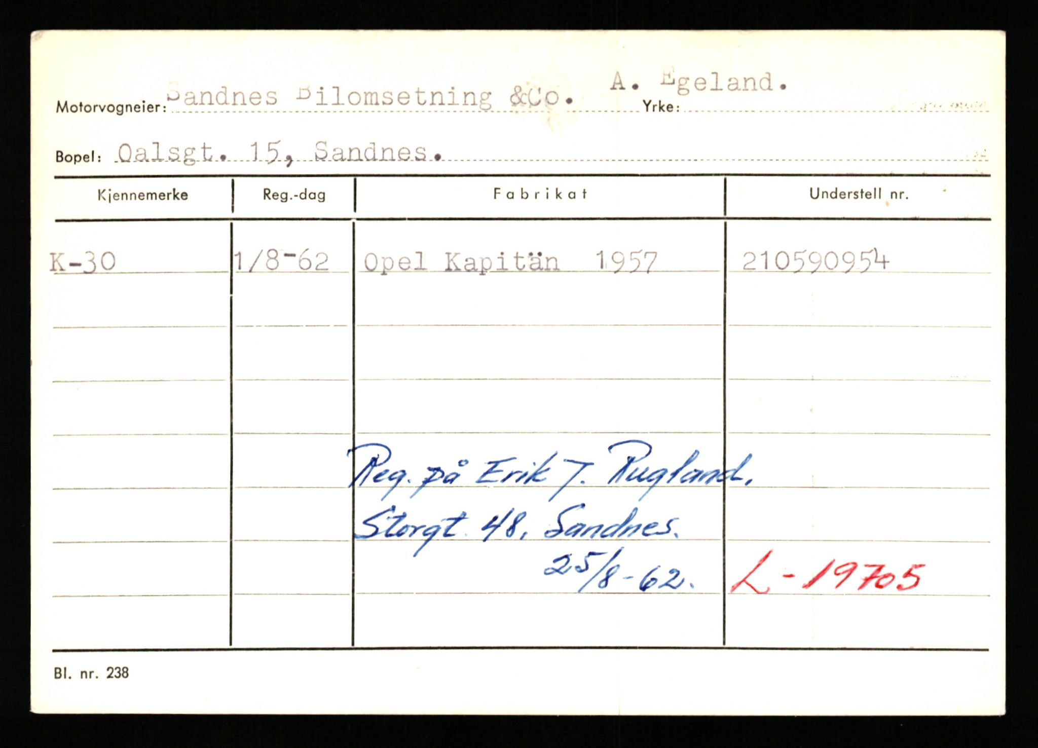 Stavanger trafikkstasjon, AV/SAST-A-101942/0/G/L0001: Registreringsnummer: 0 - 5782, 1930-1971, p. 25