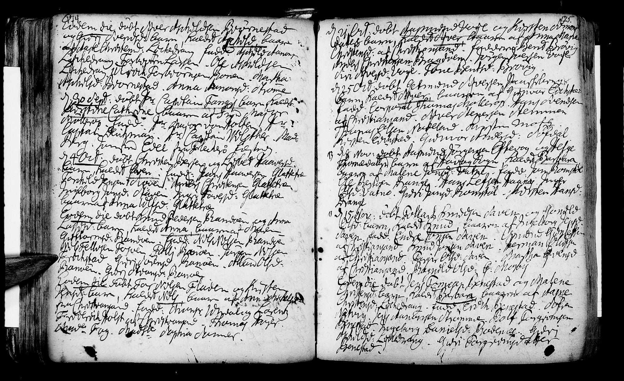 Oddernes sokneprestkontor, AV/SAK-1111-0033/F/Fa/Faa/L0002: Parish register (official) no. A 2, 1719-1764, p. 174-175